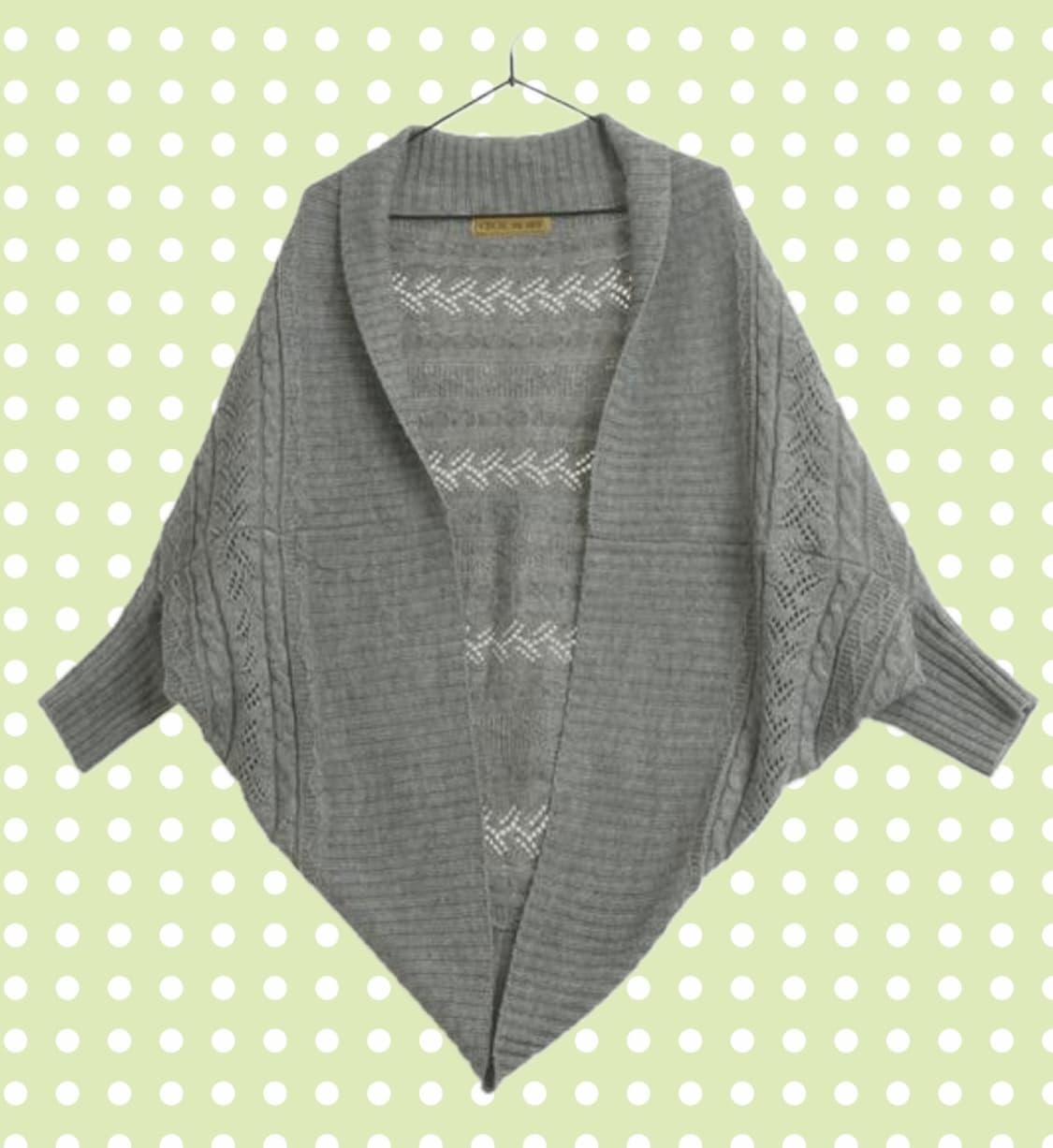 세실맥비 오픈형 니트 가디건 그레이 상품이미지1