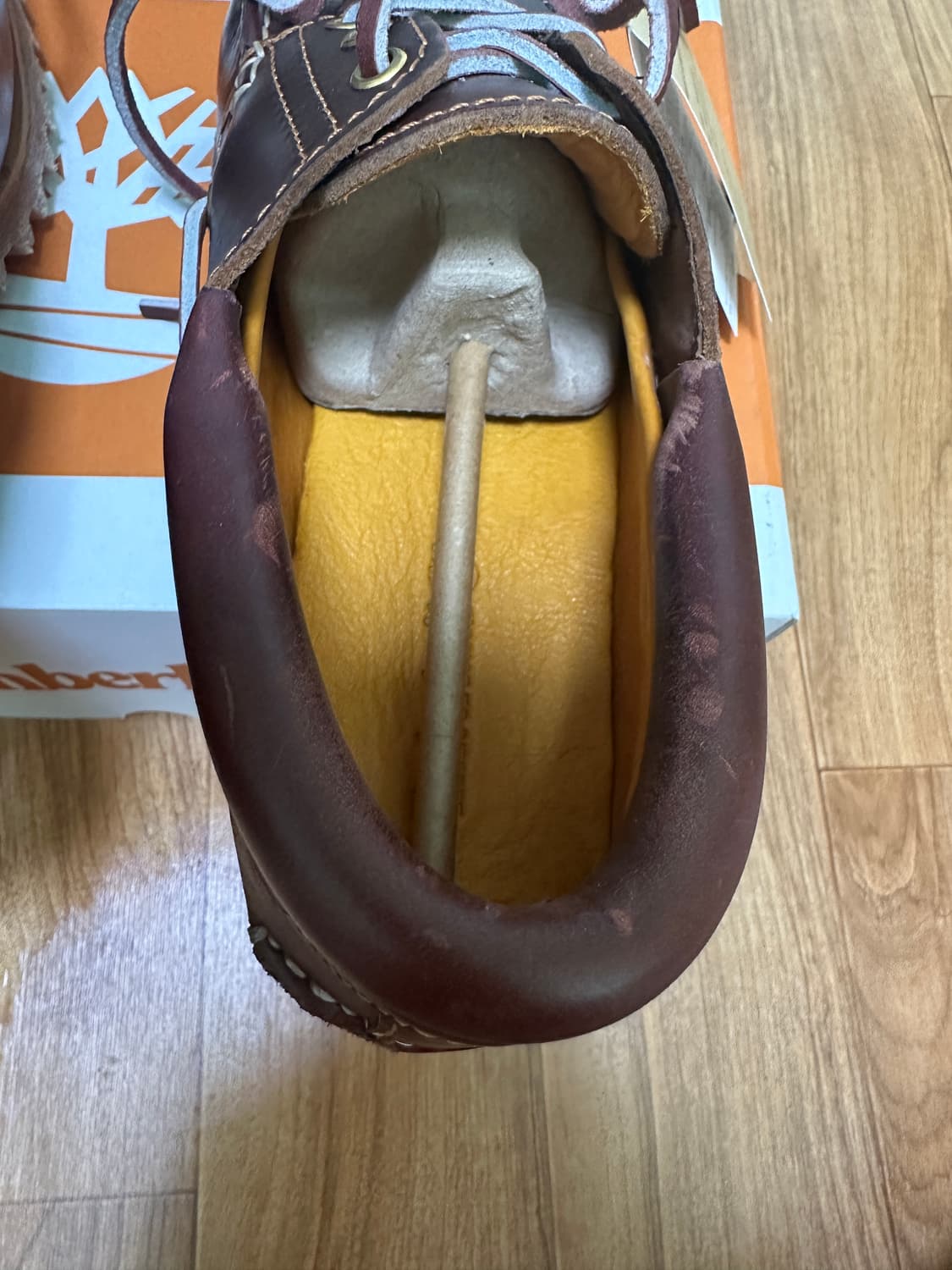 새상품) 팀버랜드 클래식 3아이 보트슈즈 버건디 260사이즈 팝니다. 상품이미지5