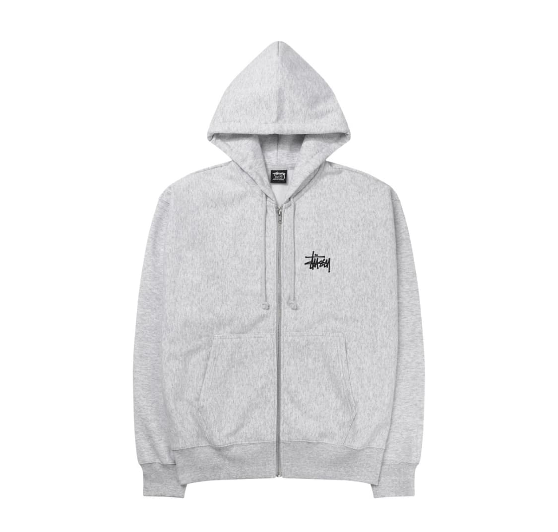 스투시 베이직 후드집업 애쉬헤더 S 상품이미지1