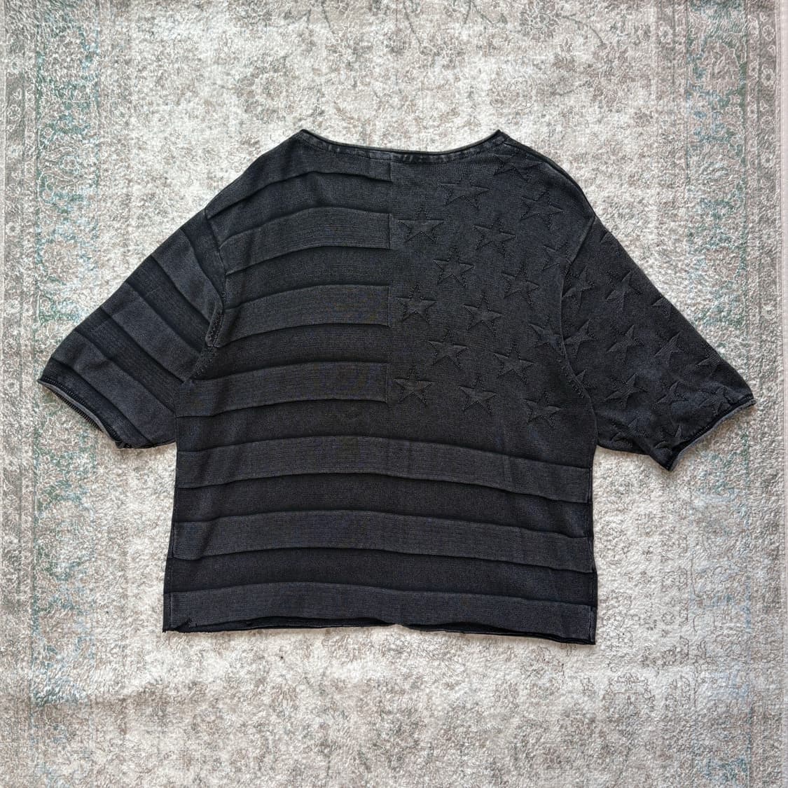Washed US Flag Knit Tee 상품이미지6