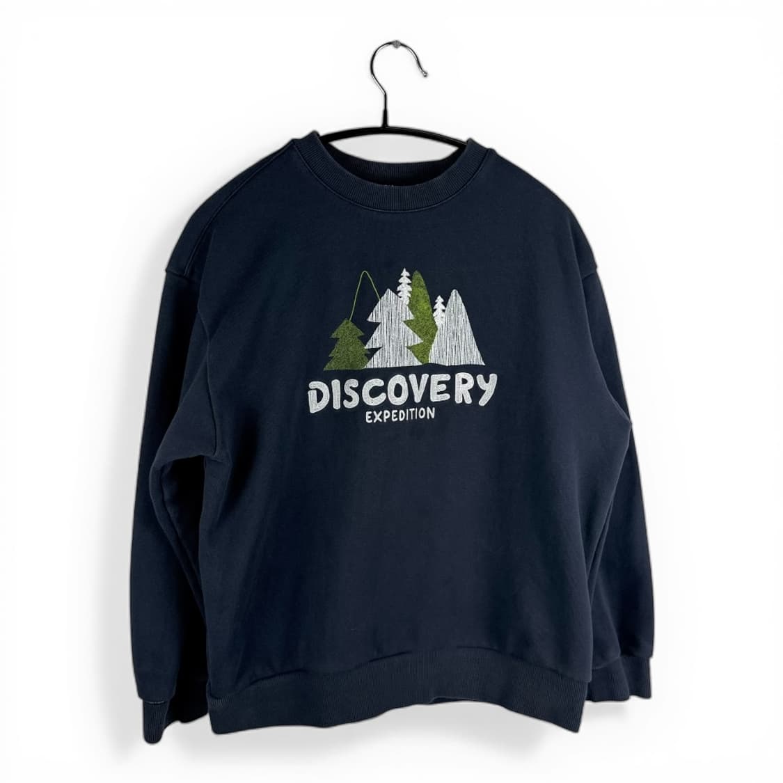 (150) 디스커버리 키즈/우먼스 아웃도어 그래픽 맨투맨 네이비 상품이미지1