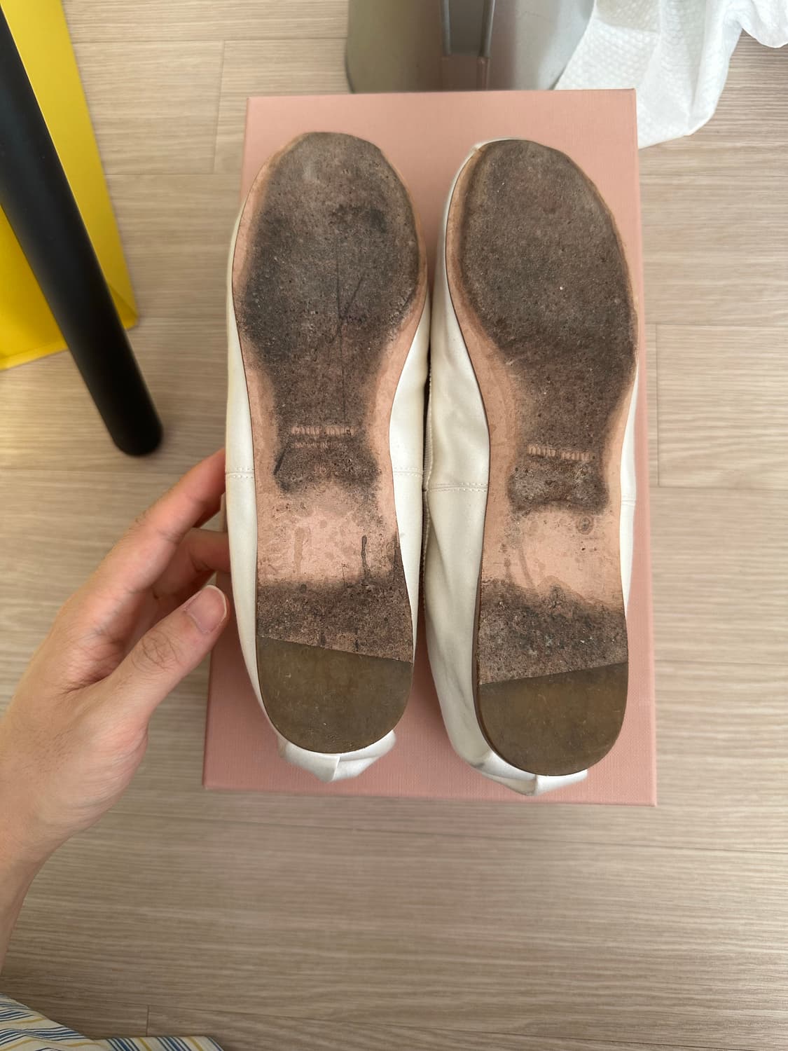 미우미우 새틴 리본 발레리나 슈즈 36.5(235) 상품이미지10