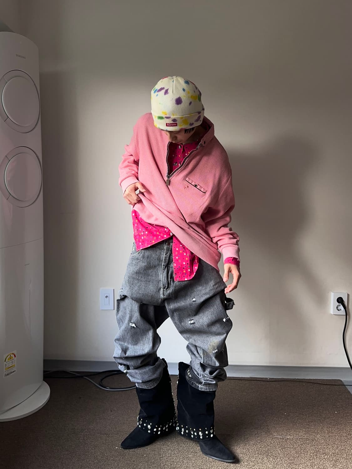 Rocawear 대미지 카펜터 루즈 테이퍼드 진 상품이미지5