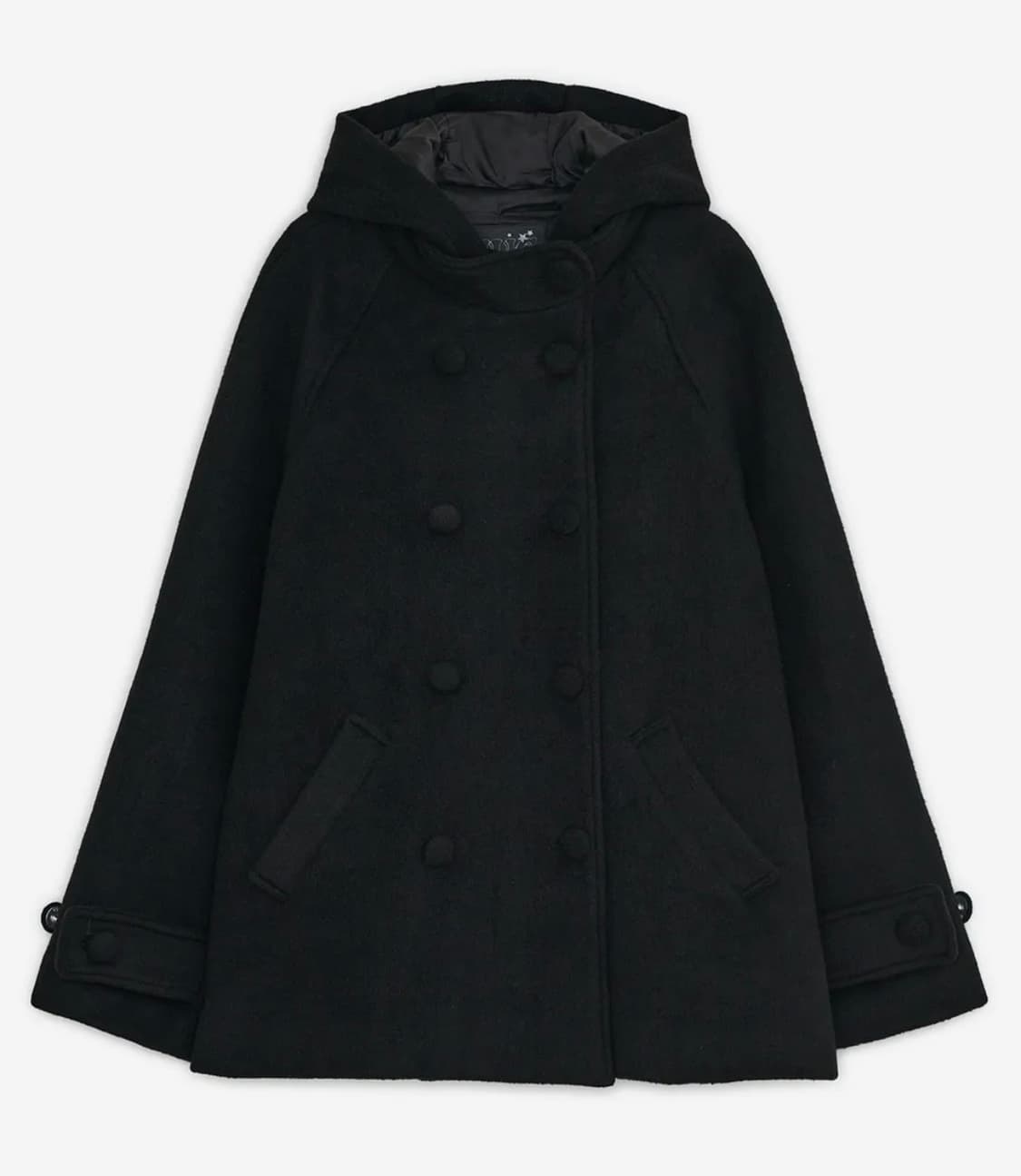 허그유어스킨 후드 하프 코트 상품이미지1