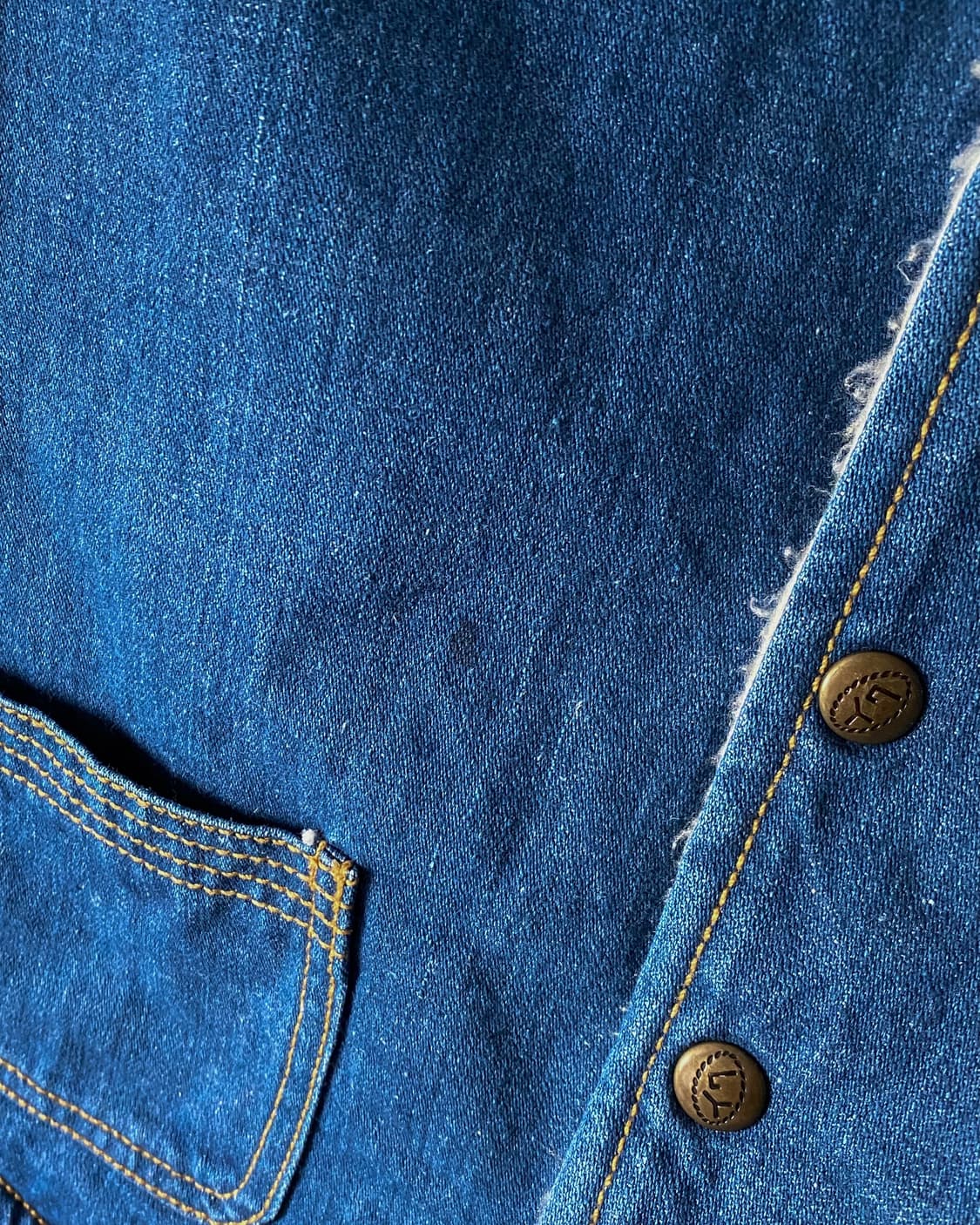 빈티지 쉐르파 데님 베스트 상품이미지6