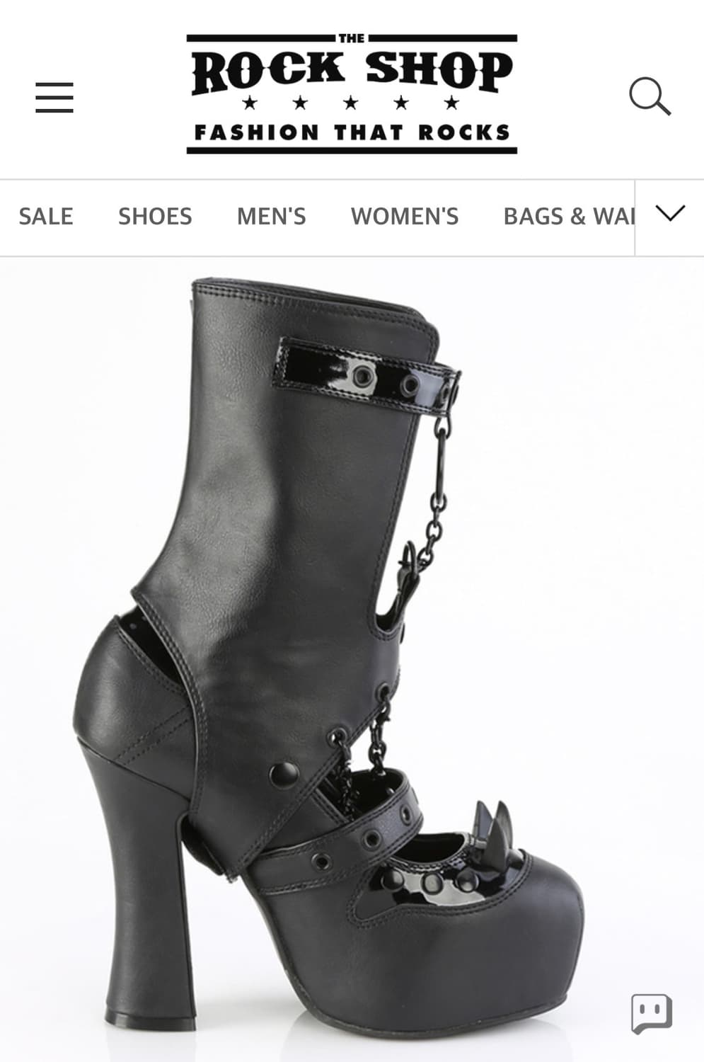 데모니아 데몬13 루버스파이크 스컬 버클 메리제인 펌프스 힐 상품이미지2