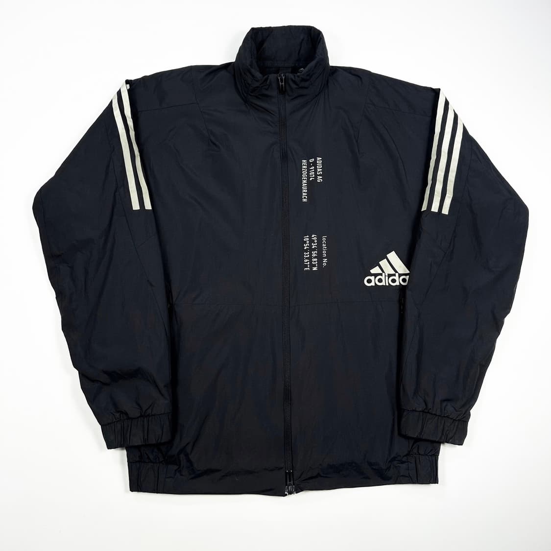 아디다스 오리지널 삼선 블랙 바람막이 자켓 (M) 상품이미지2