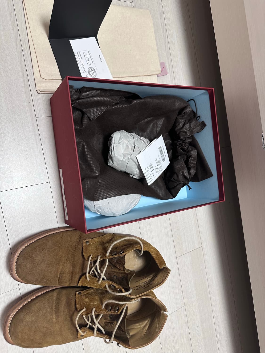 그라더스 부츠02 올리브드랩 부츠 사이즈 275 팝니다 상품이미지1