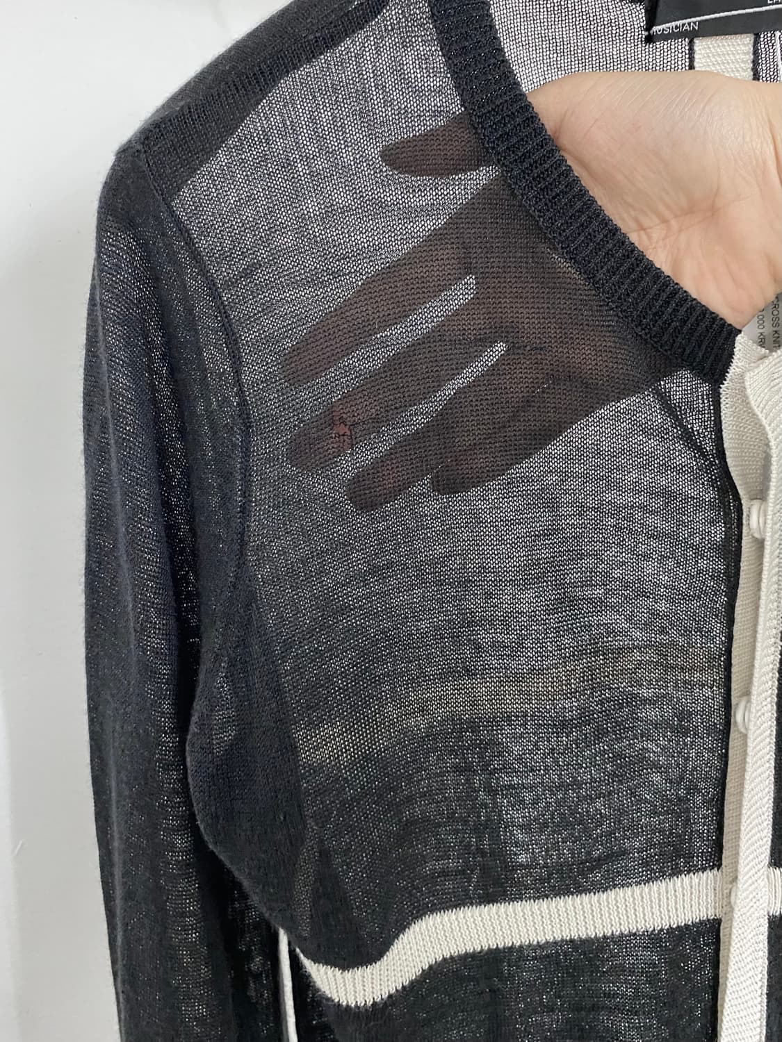 라드 뮤지션 크로스 버튼 가디건 상품이미지7