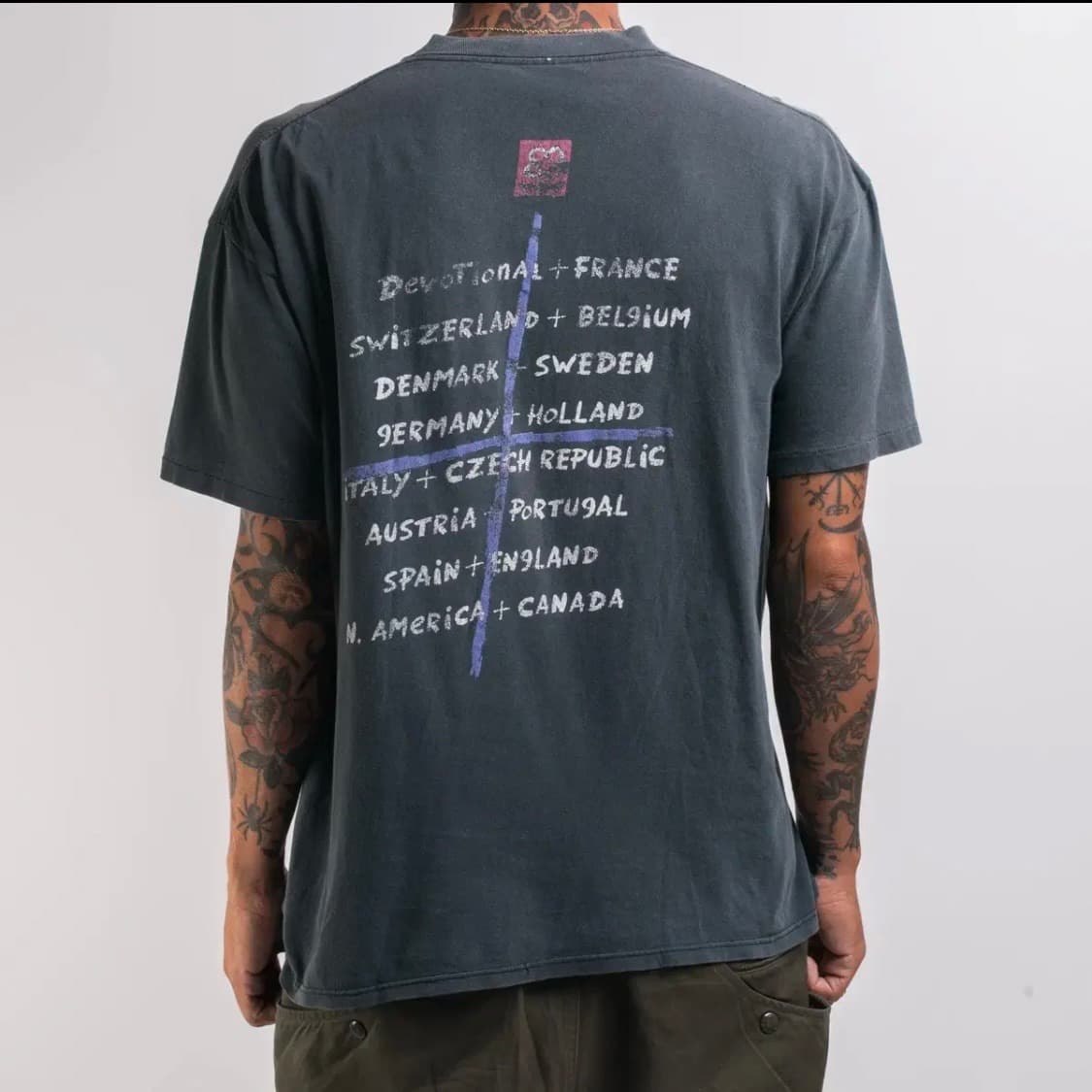 디페쉬 모드 빈티지 밴드티 투어 반팔 티셔츠 depeche mode XL 상품이미지7