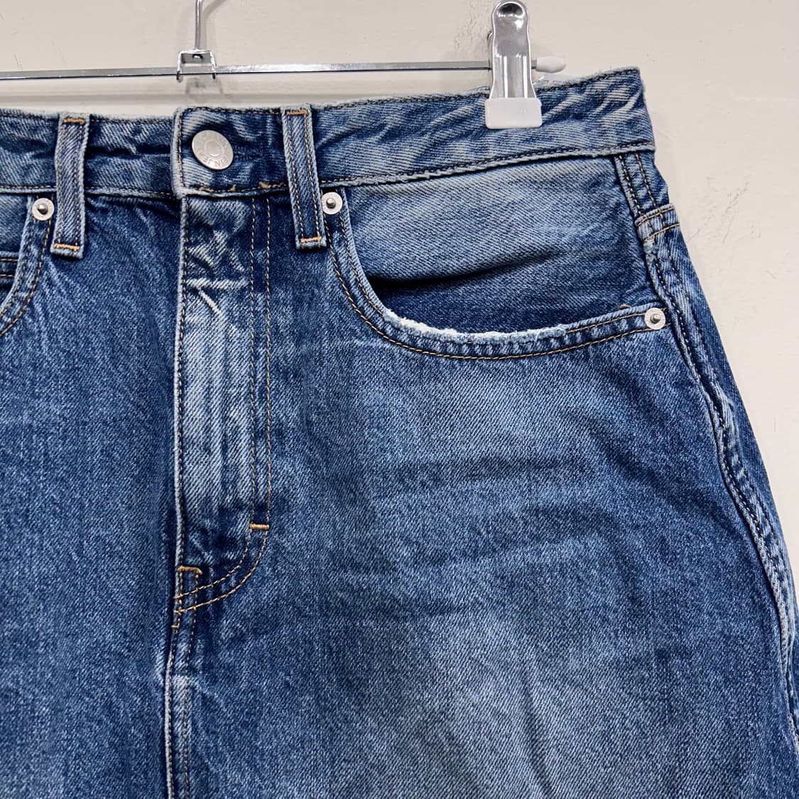 캘빈클라인 진스 A라인 데님 숏스커트 상품이미지1