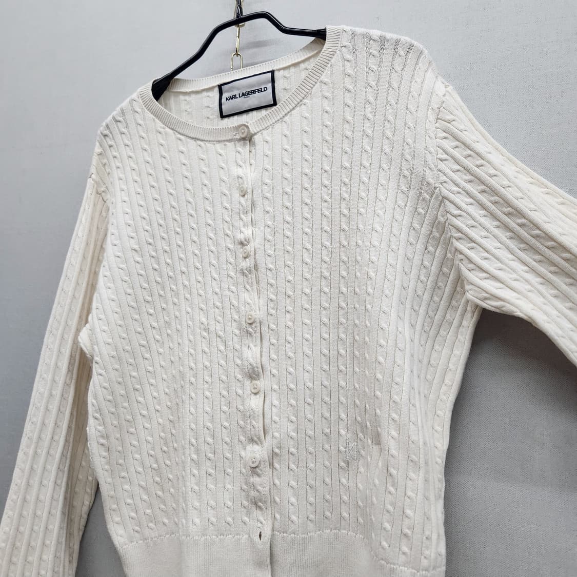 칼 라거펠트 꽈배기 가디건 100(L) 상품이미지3