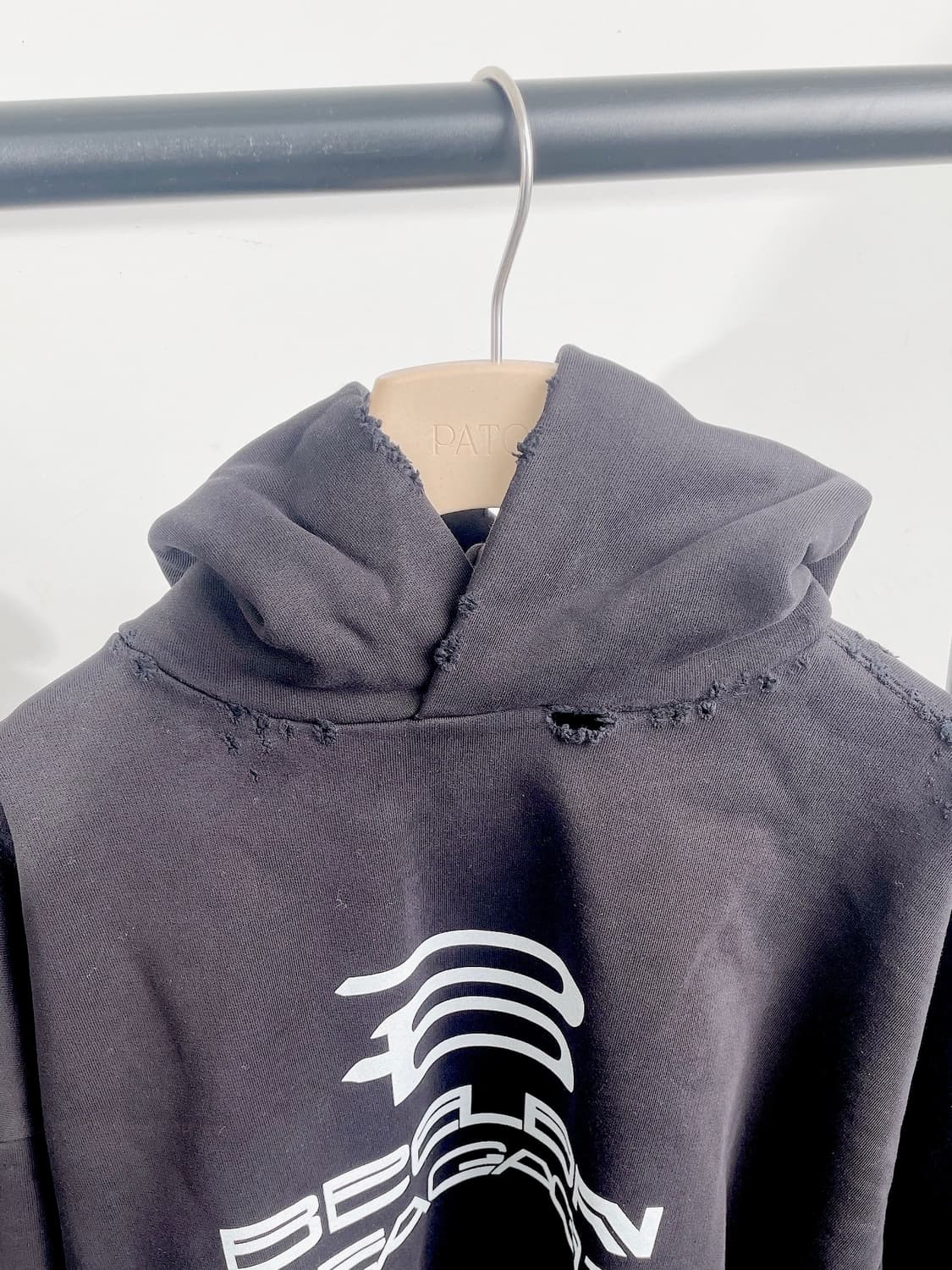 (정품/새상품) 발렌시아가 남성 블랙 제너레이티드 후드 상품이미지2