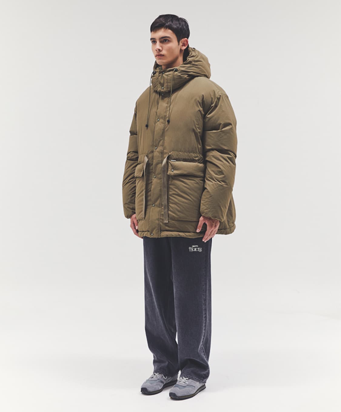[L] NOICE DOWN MID JACKET OLIVE 상품이미지3