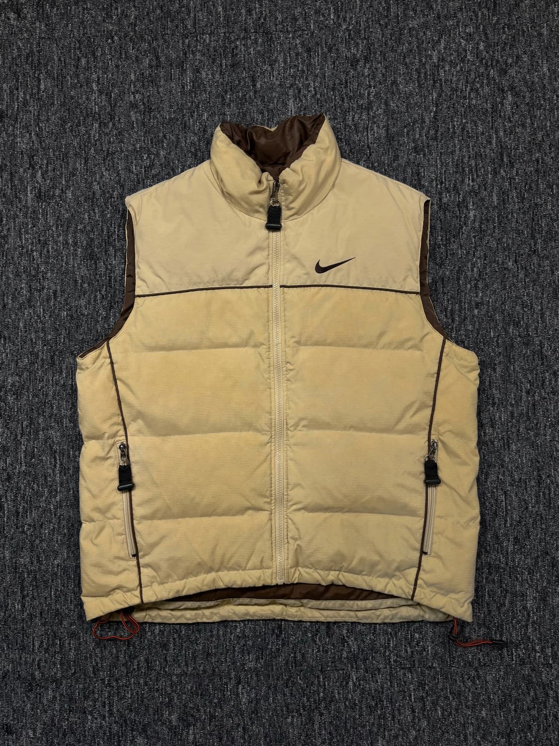 90‘s 나이키 ACG 나일론 립스탑 다운 베스트 상품이미지3
