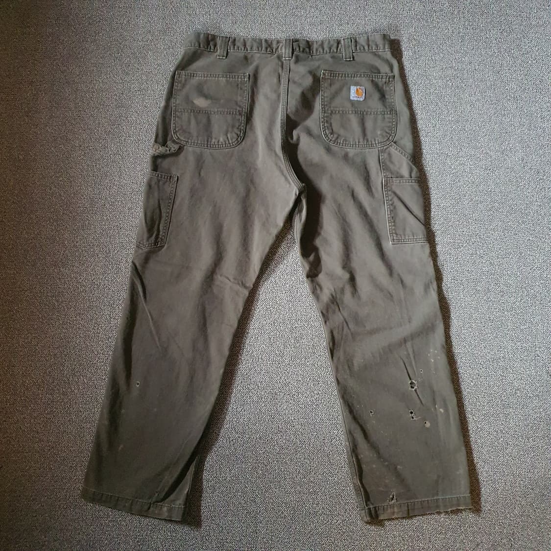 칼하트B324 워시드 트윌 던가리 워크 팬츠 no.81 상품이미지9