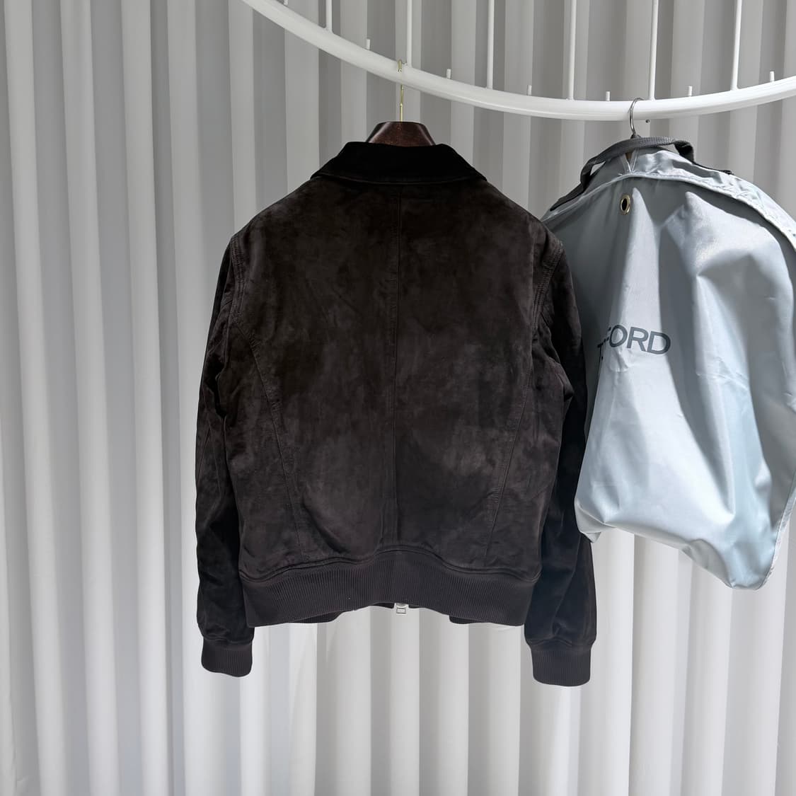 (A/56) / 톰포드 스웨이드 트러커 블루종 자켓 상품이미지5