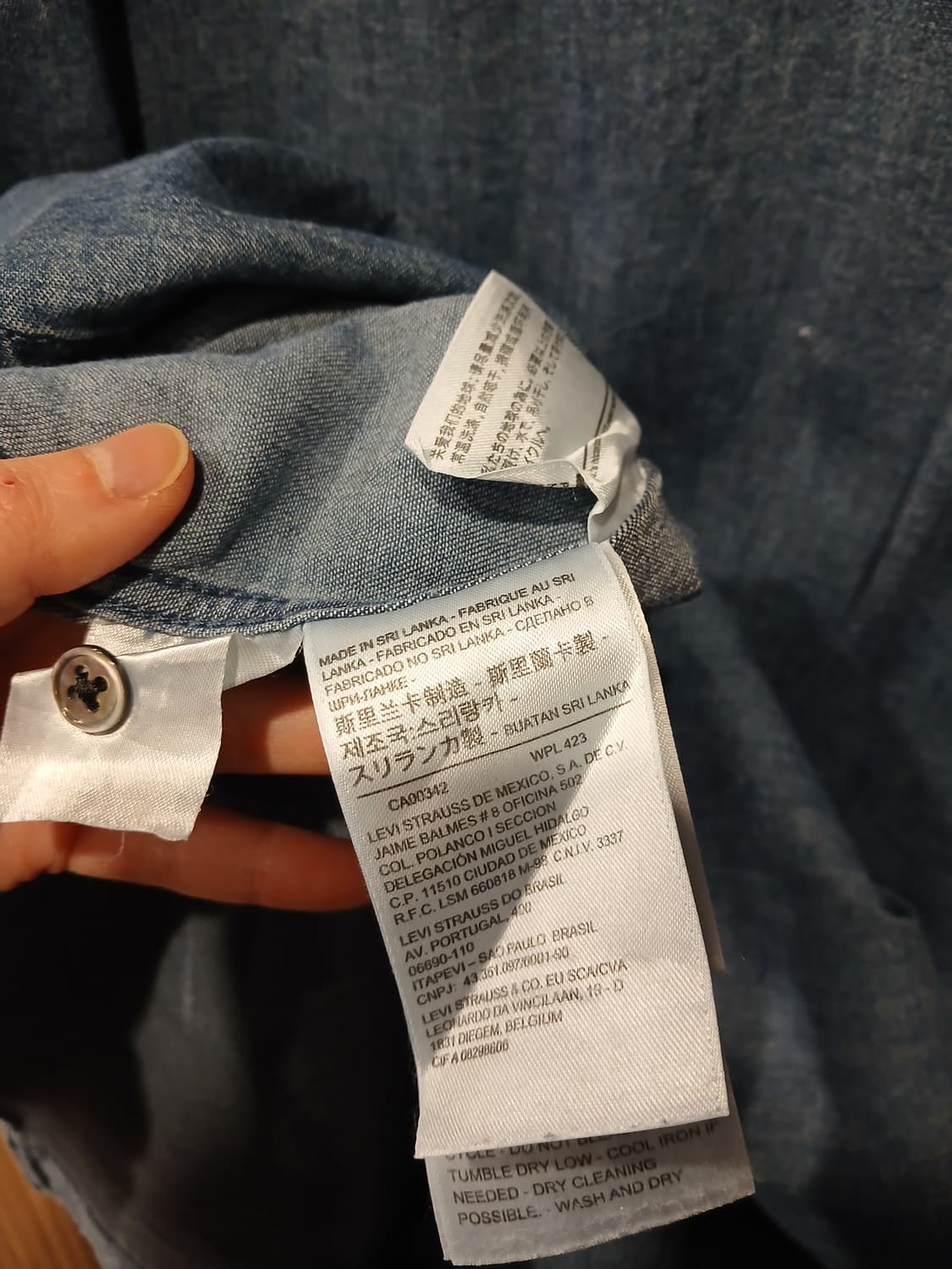 무배) 리바이스 웨스턴 데님셔츠 - XXL 상품이미지6