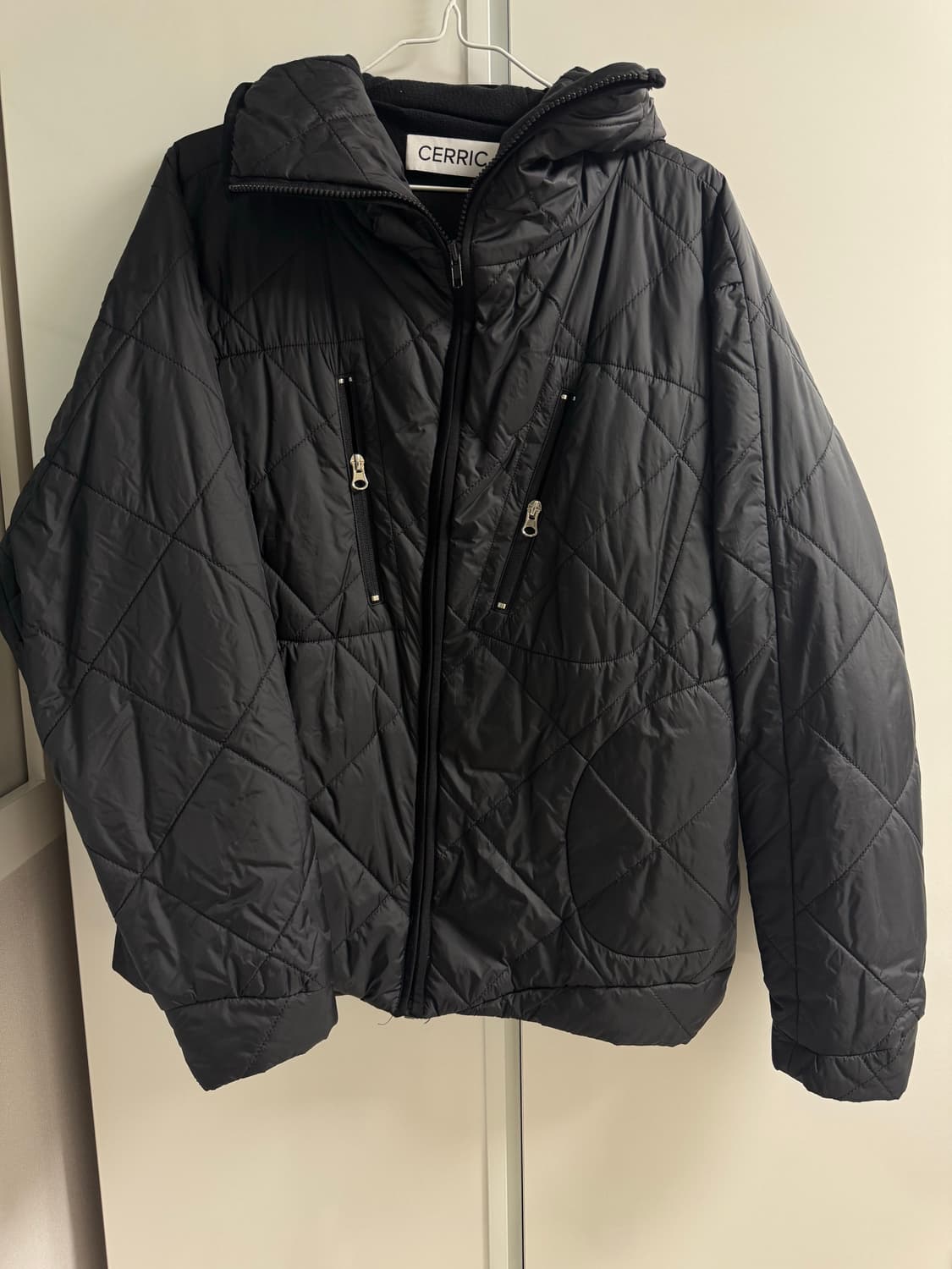 세릭 하이넥 패딩 후드집업 상품이미지3