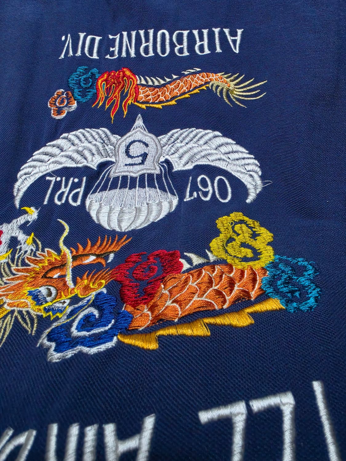 폴로 랄프로렌 에어본 타이거 드래곤 자수 커스텀핏 PK 카라 반팔티 L 상품이미지5