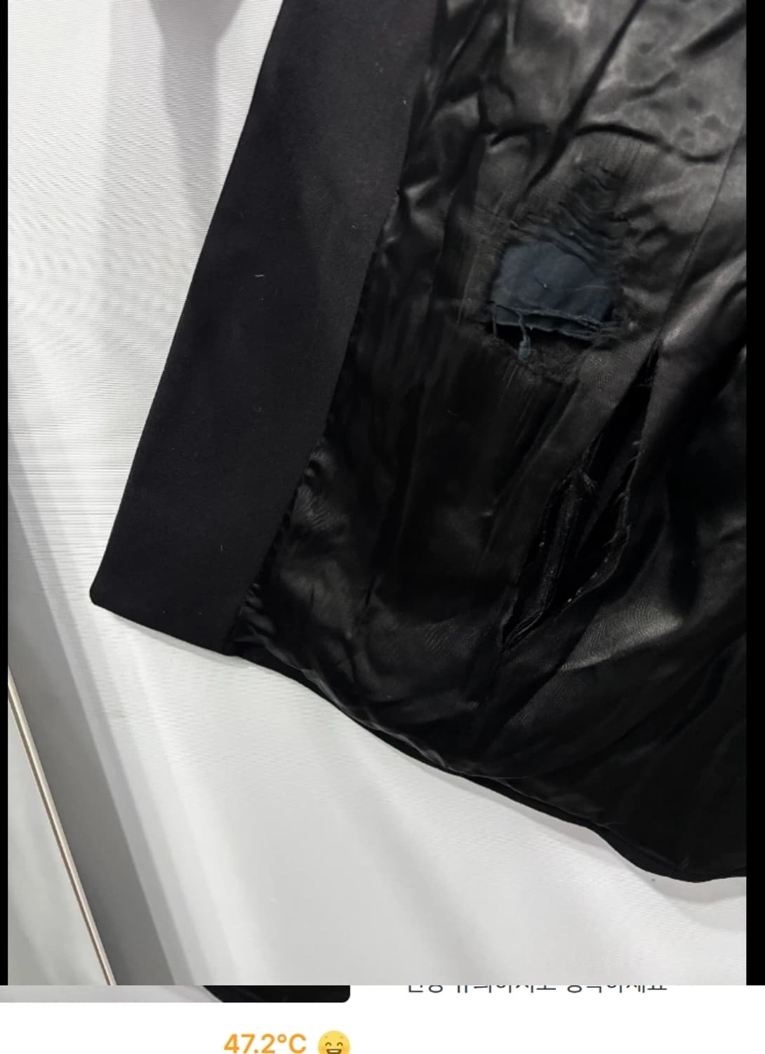 산드로 Sandro캐시미어 블랙 코트 ~95 상품이미지6