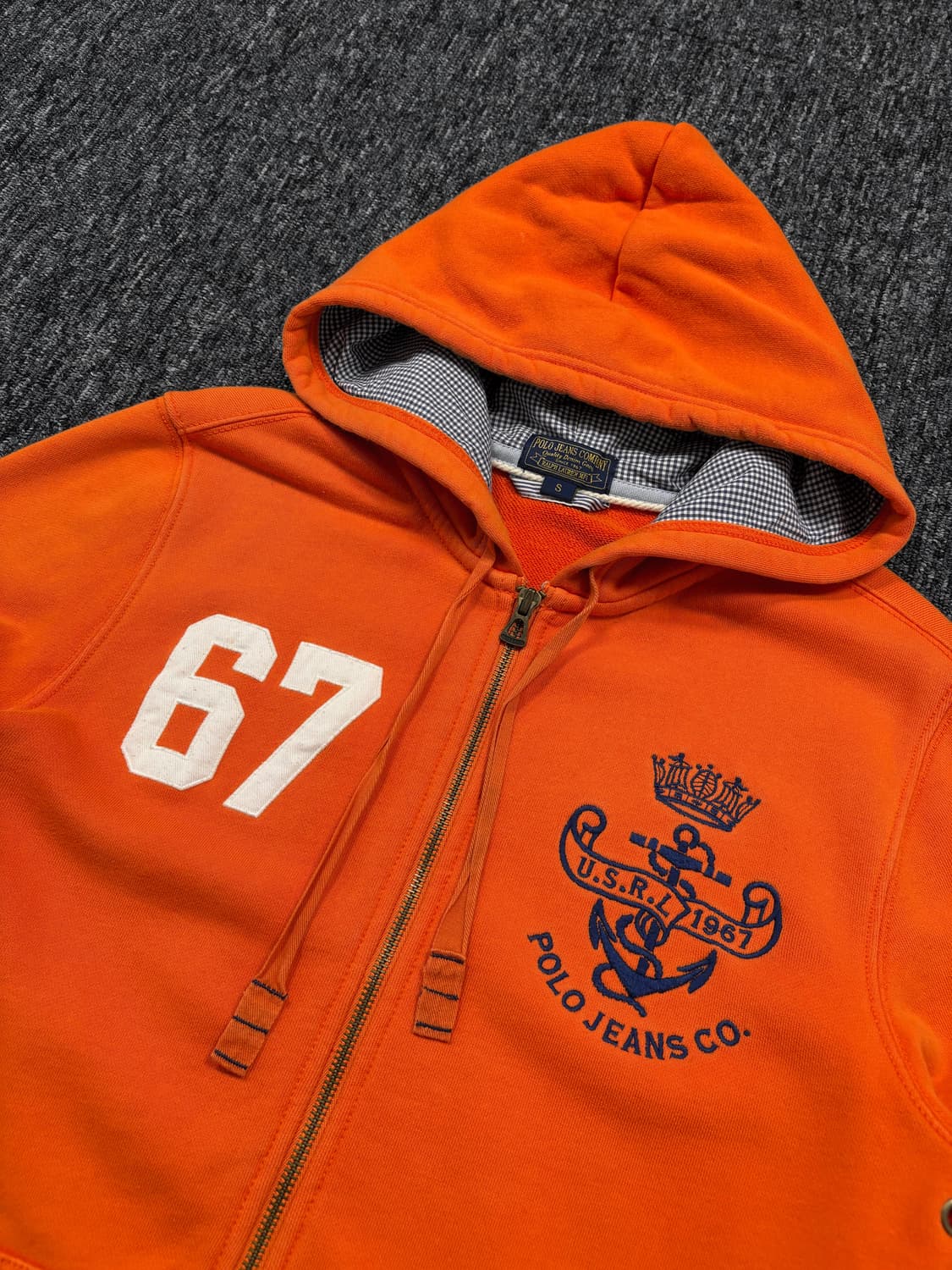 폴로진스 오렌지 후드집업 상품이미지4