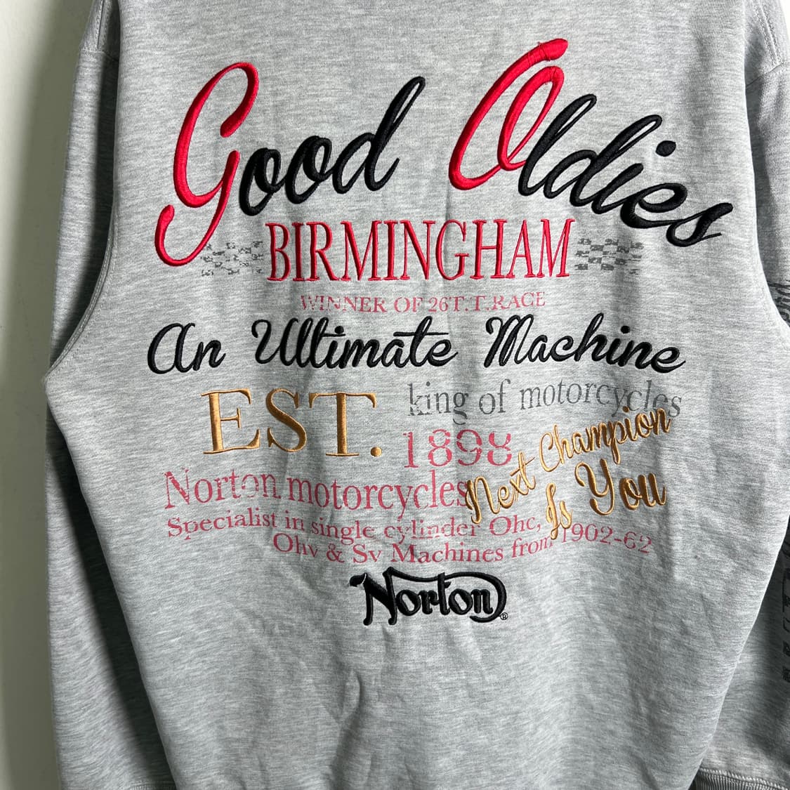 Norton 노턴 그레이 후드집업 XL 상품이미지7