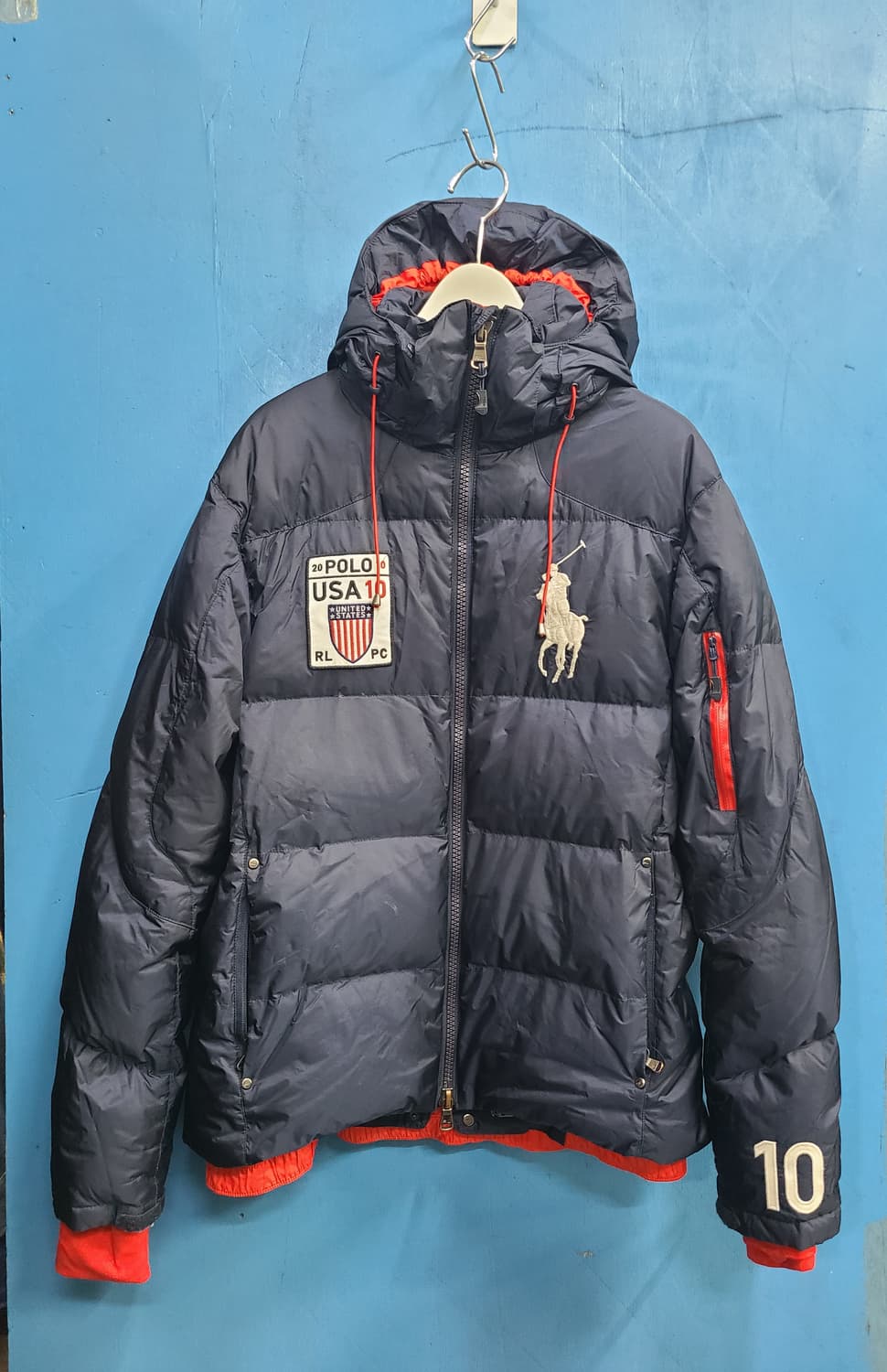 30살쯤 성조기 빅포니 폴로 오리털푸퍼패딩 상품이미지4