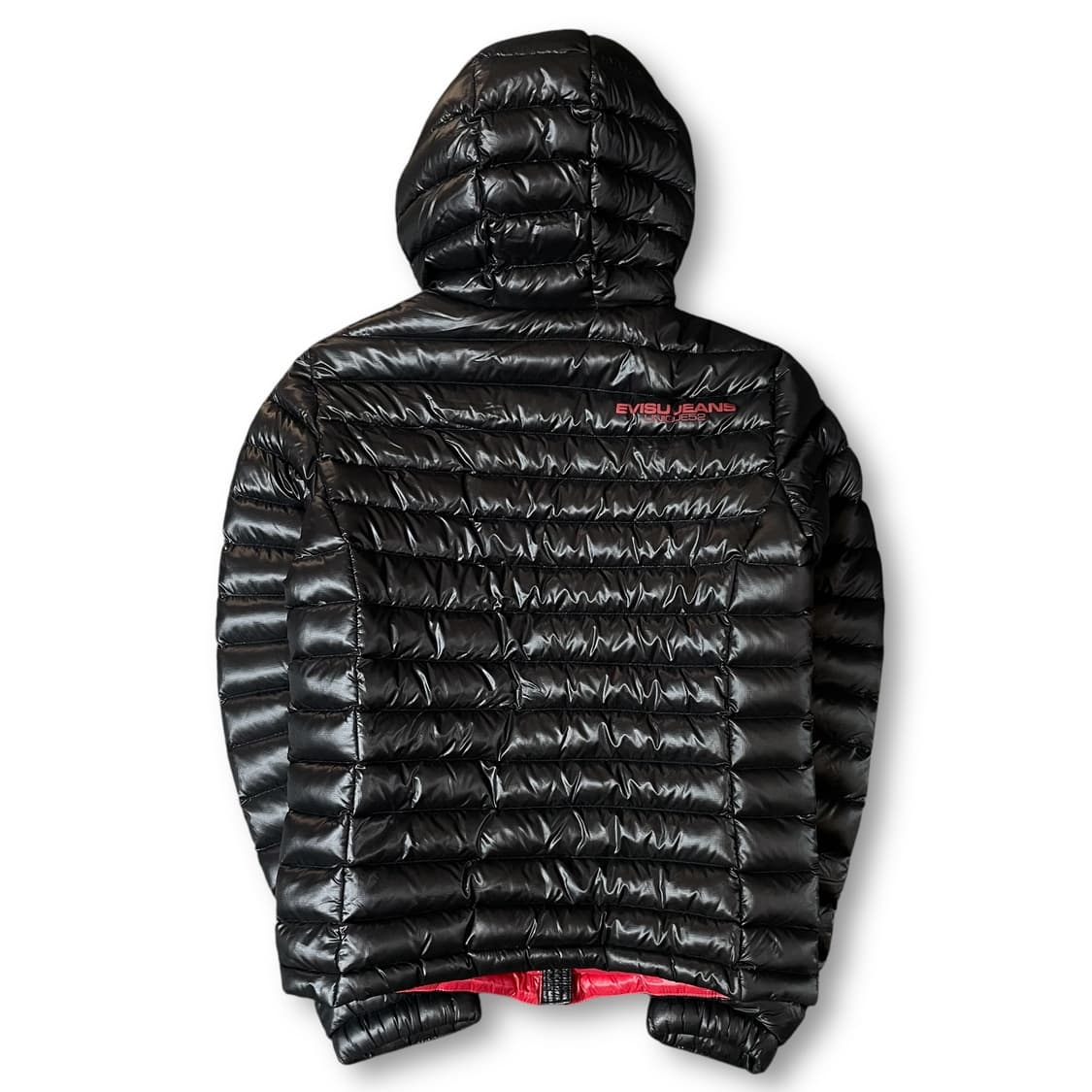 에비수 레드로고 블랙 구스다운 후드 경량 패딩 S 상품이미지2