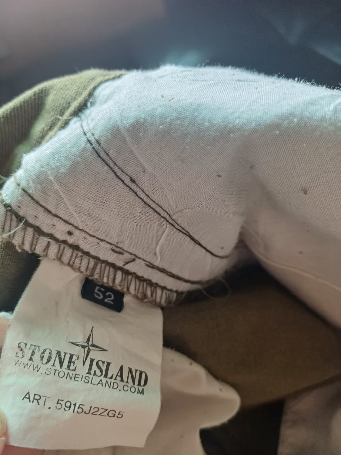 스톤아일랜드 카고팬츠 카키 52사이즈 정품 상품이미지6