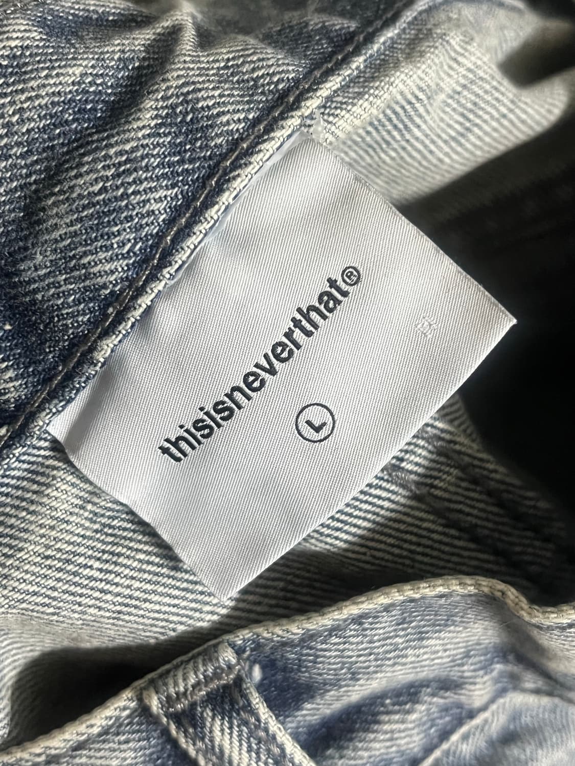 디스이즈네버댓 릴렉스진 washed blue L 상품이미지3