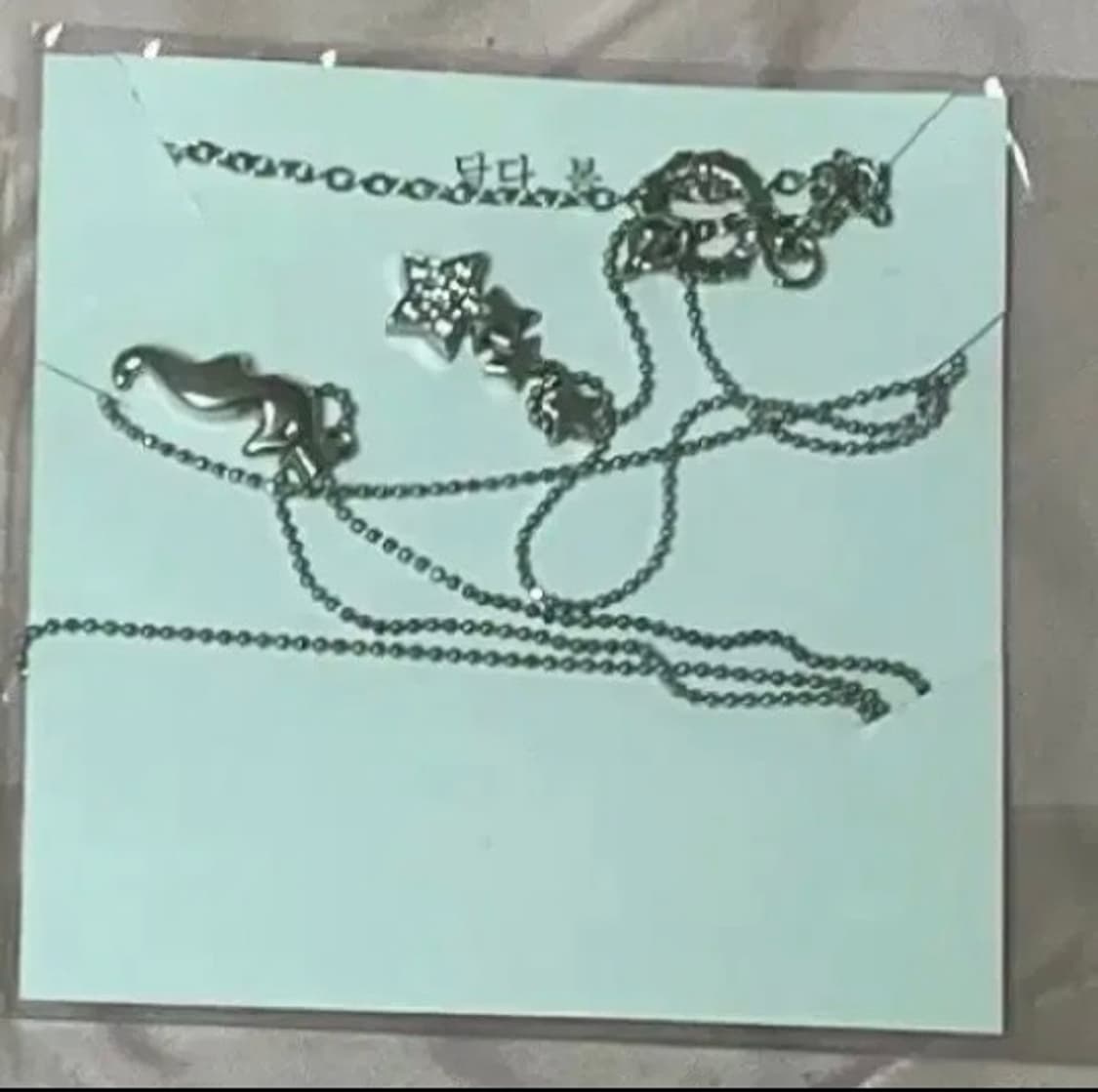 실버 목걸이 3세트 상품이미지1