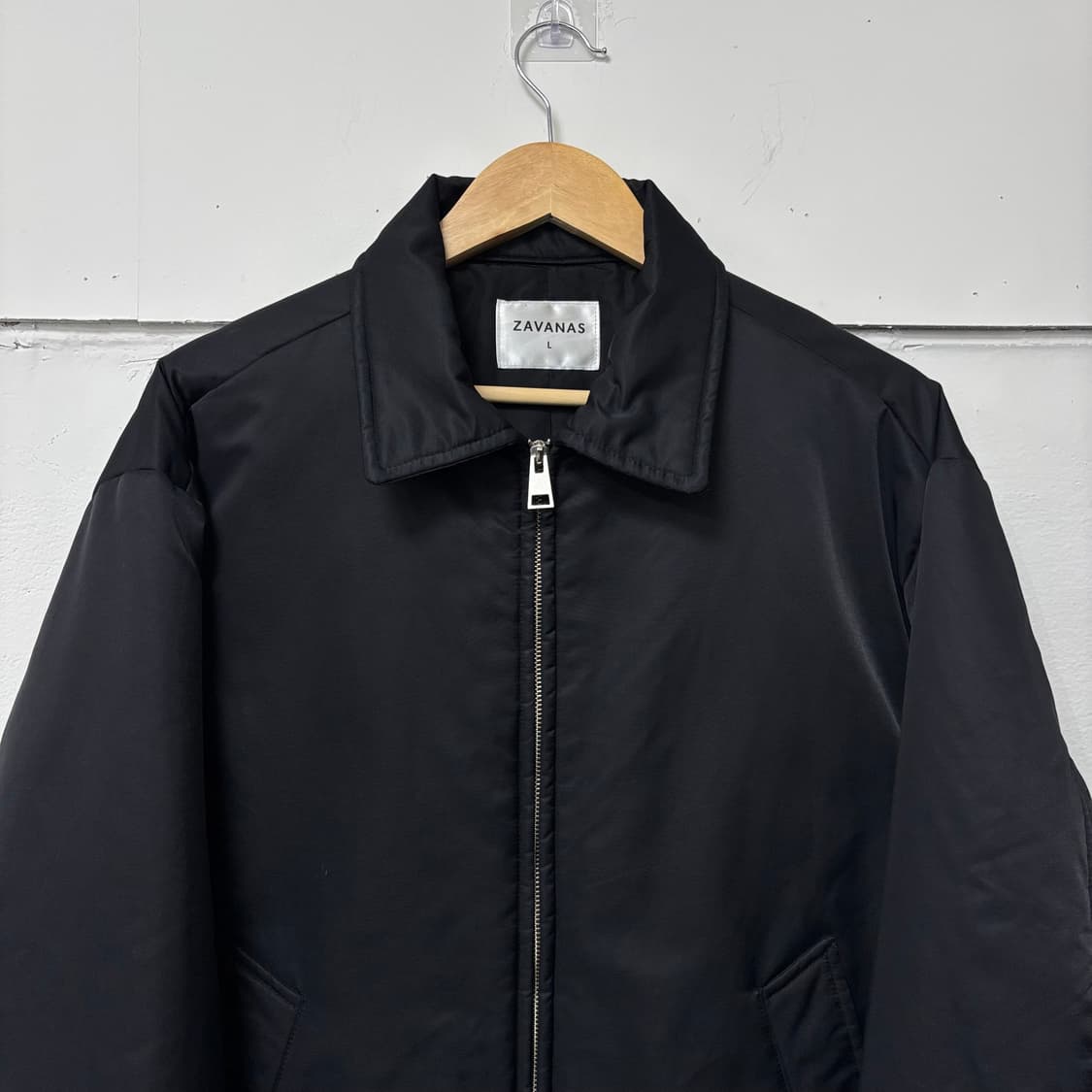 자바나스 블랙 나일론 카라 점퍼 상품이미지2