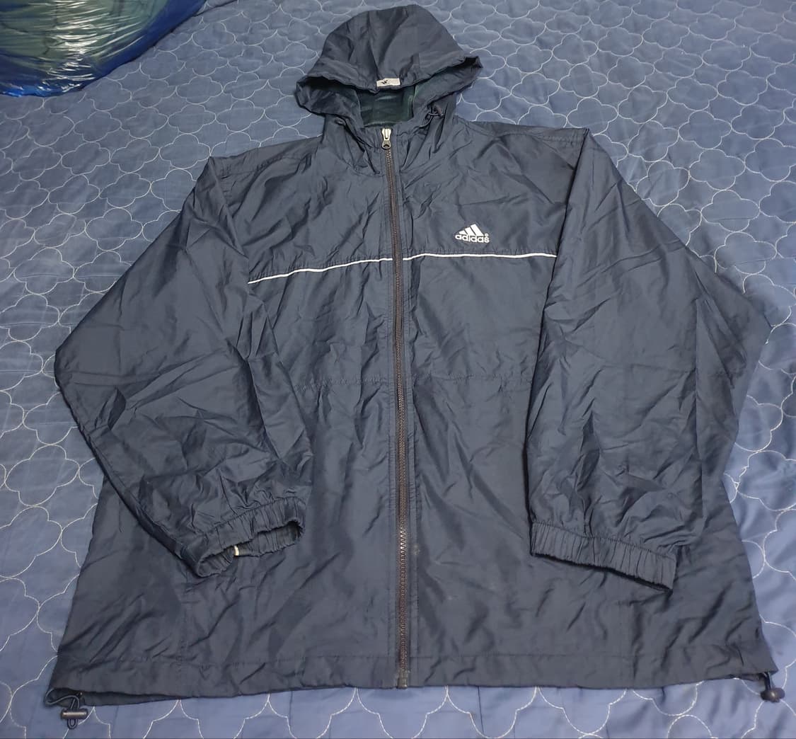 (90s) 아디다스 빈티지 비씨 심플 슈트 바람막이 네이비 (100) 상품이미지1