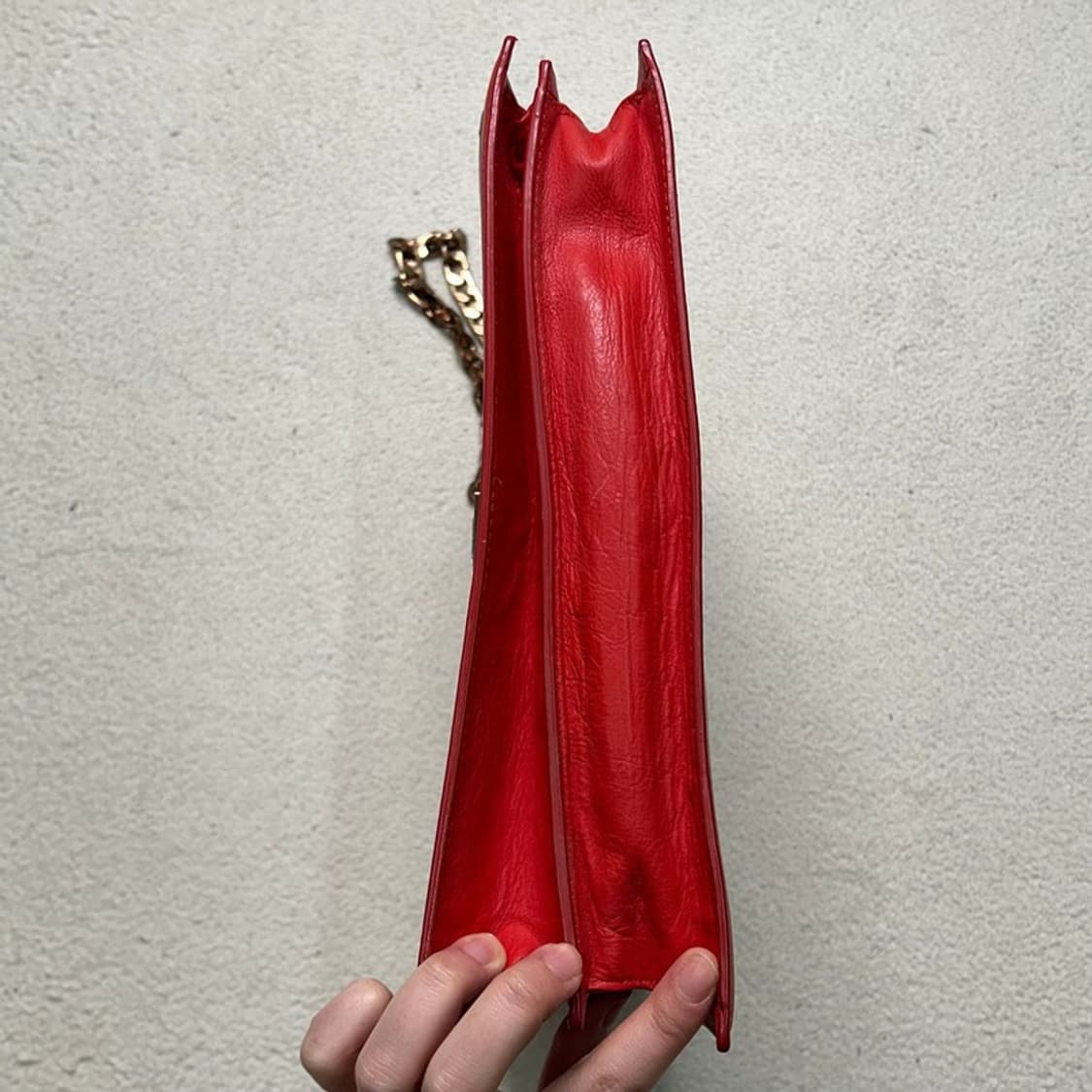 랑방 컬렉션 체인 숄더백 레드/브라운 상품이미지5