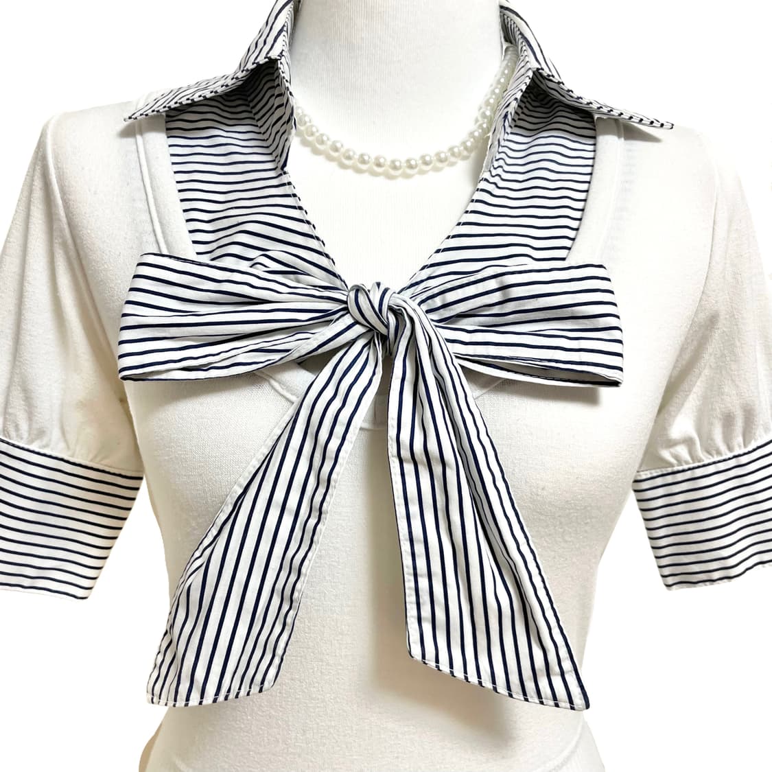 Cecli mcbee 세실맥비 오네갸루 빅리본 딱붙 로걀탑 갸루히메 상품이미지3