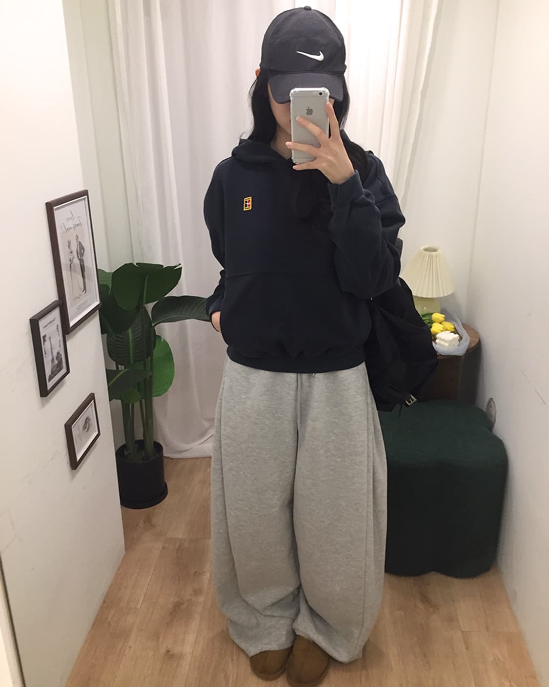 여성 나이키 크롭후드티 100 상품이미지1