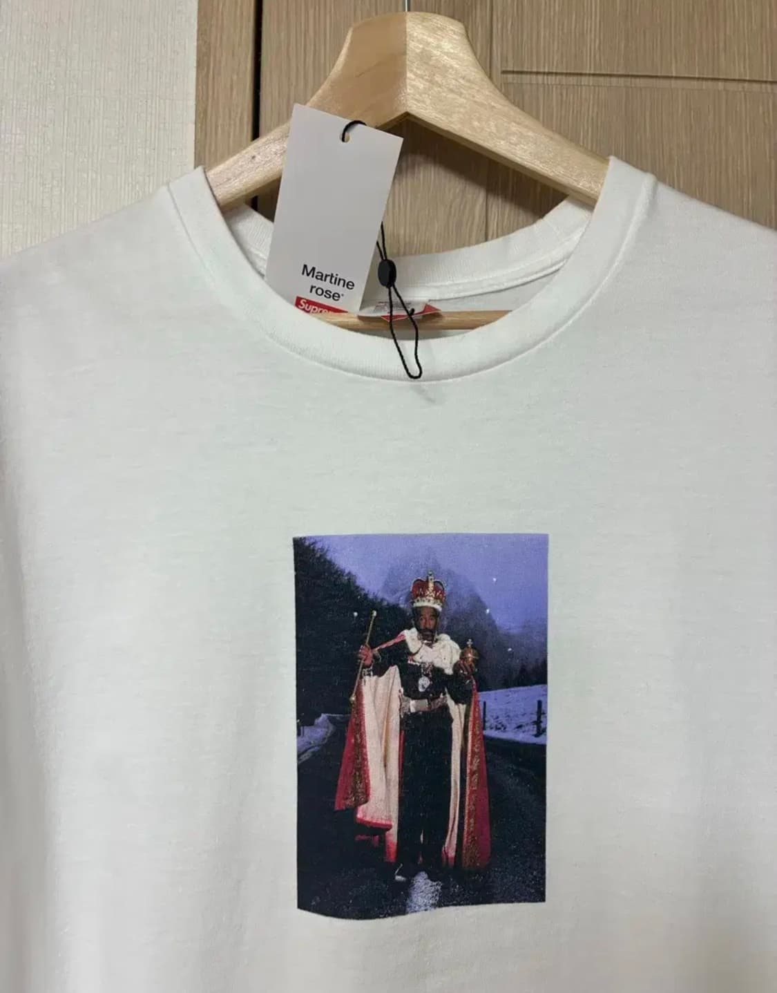 [L]슈프림x마틴로즈 리 스크래치 페리 티셔츠 화이트 상품이미지2