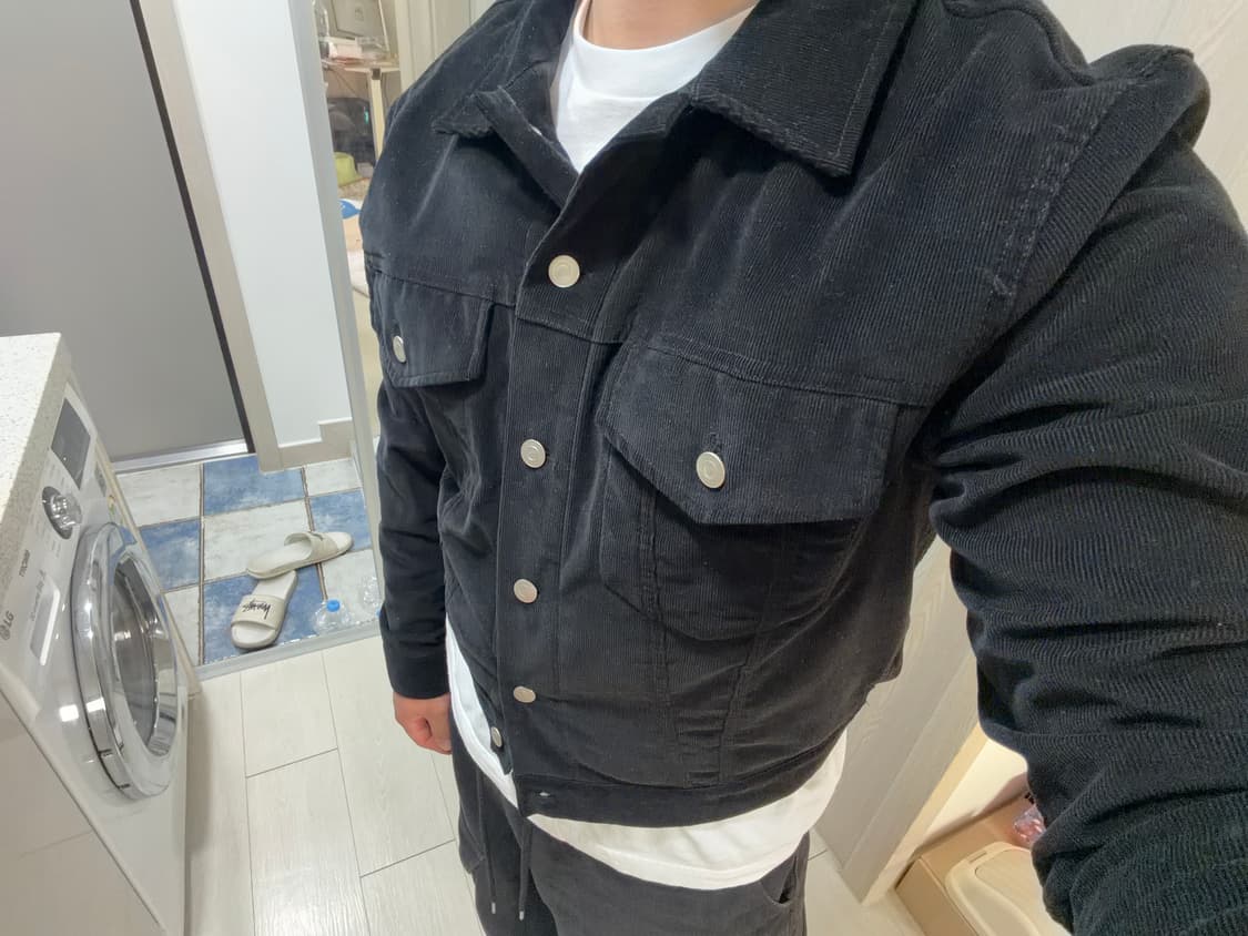 단스튜디오 코듀로이 자켓 블랙 상품이미지4