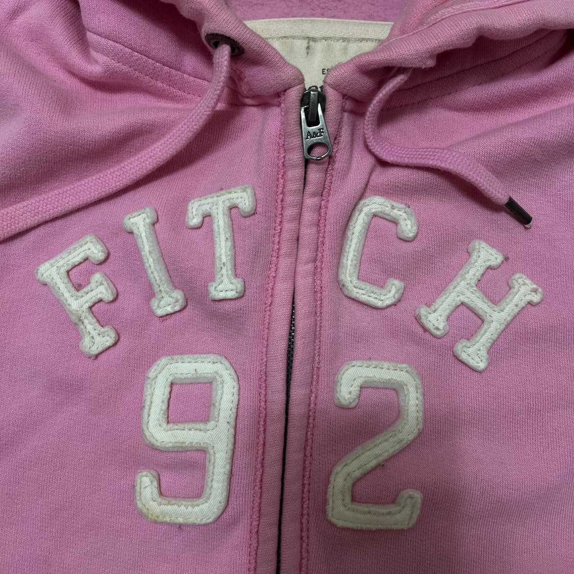 아베크롬비 여성 빅로고 핑크 후드집업 L(100) 상품이미지5