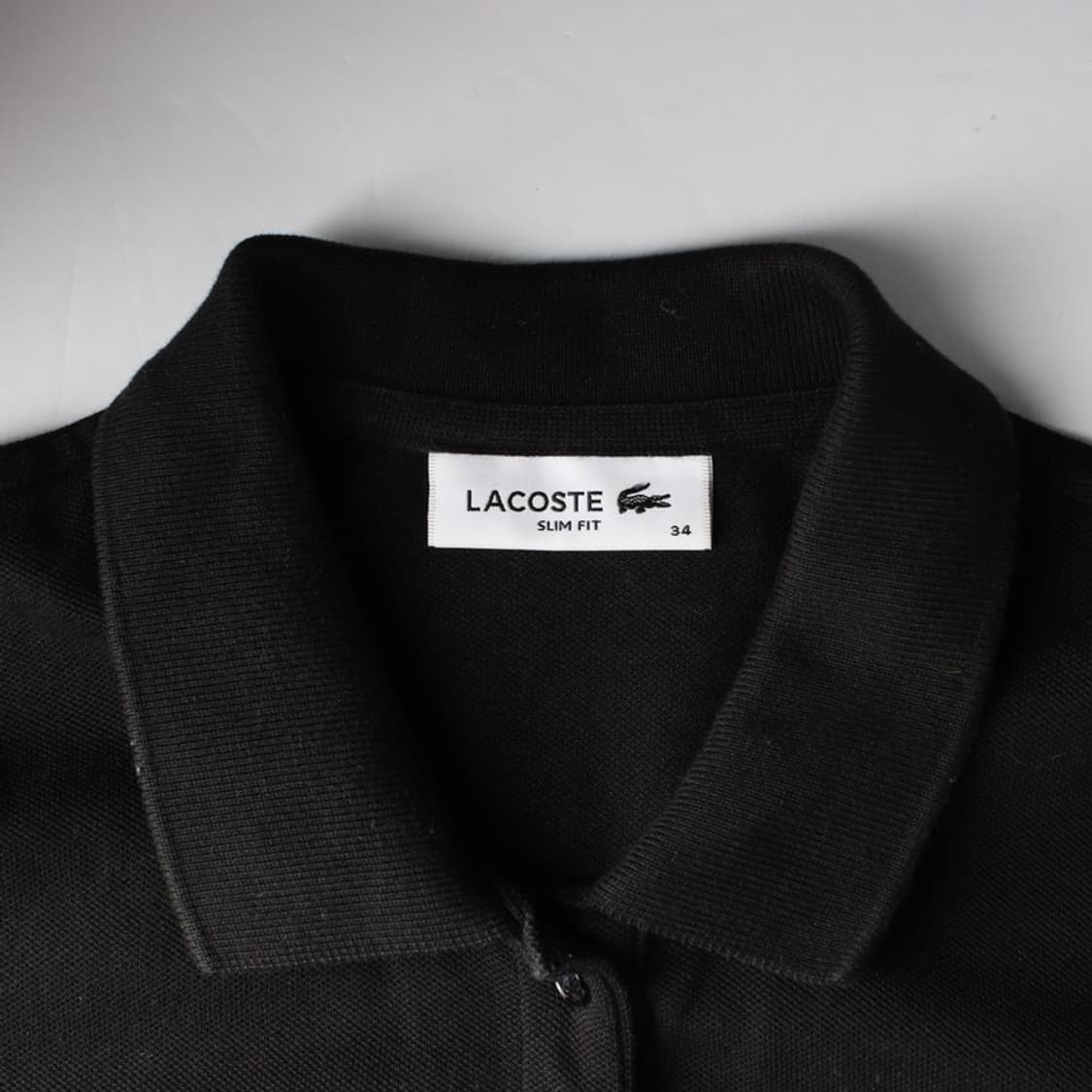 라코스테 블랙 피케 슬림핏 반팔 원피스 34 상품이미지6