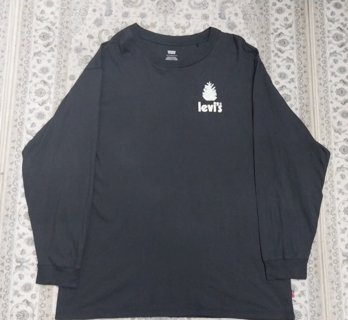 리바이스 Pinecone 로고 긴팔티 M (크게나옴) (100-105) 상품이미지1