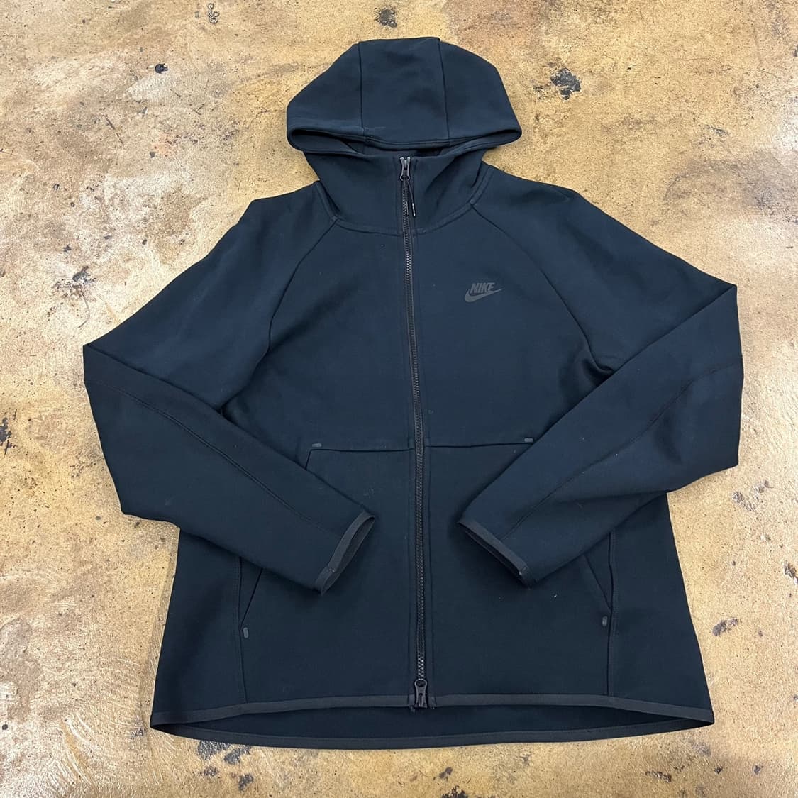 [정품/L] 나이키 테크 플리스 후드집업 블랙 b19 상품이미지2