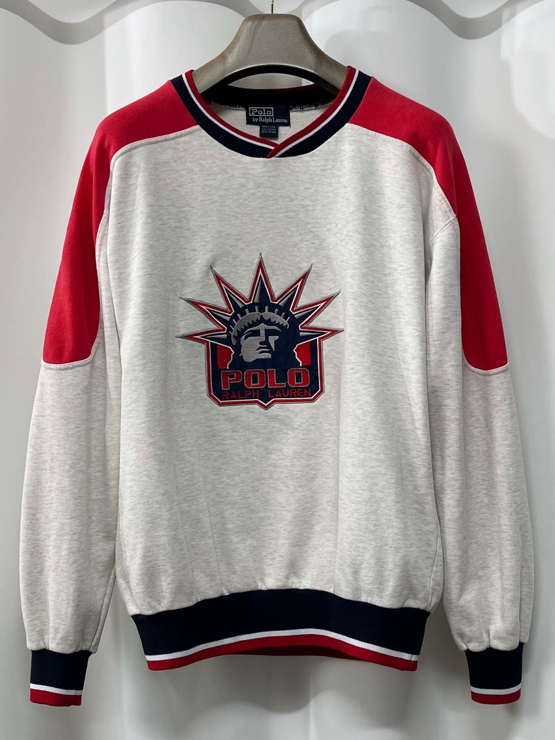 90's 폴로 랄프로렌 usa 패트리어트 스타디움 스웻셔츠 맨투맨 상품이미지1