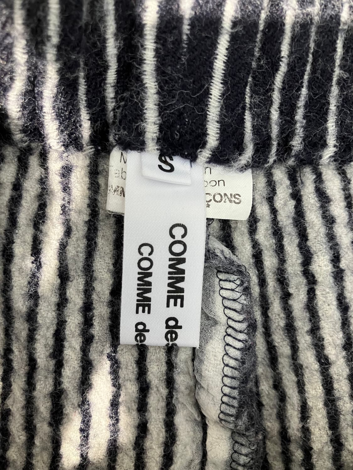 COMME des GARÇONS 스트라이프 울 이지 크롭 팬츠 S 상품이미지7