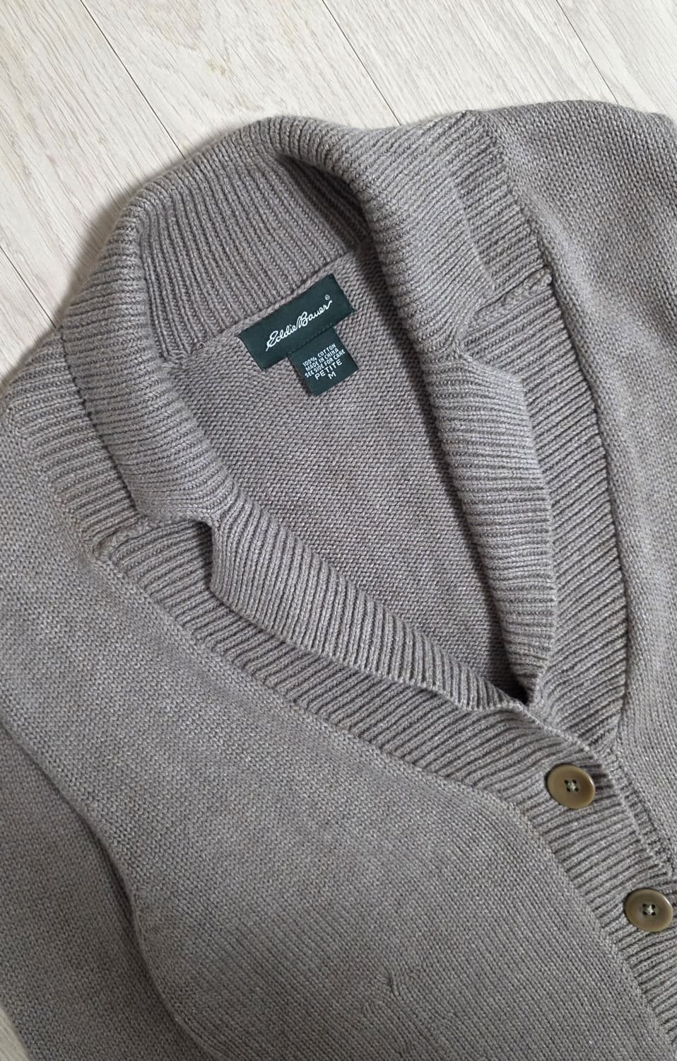 에디바우어 숄 카라 가디건 상품이미지3