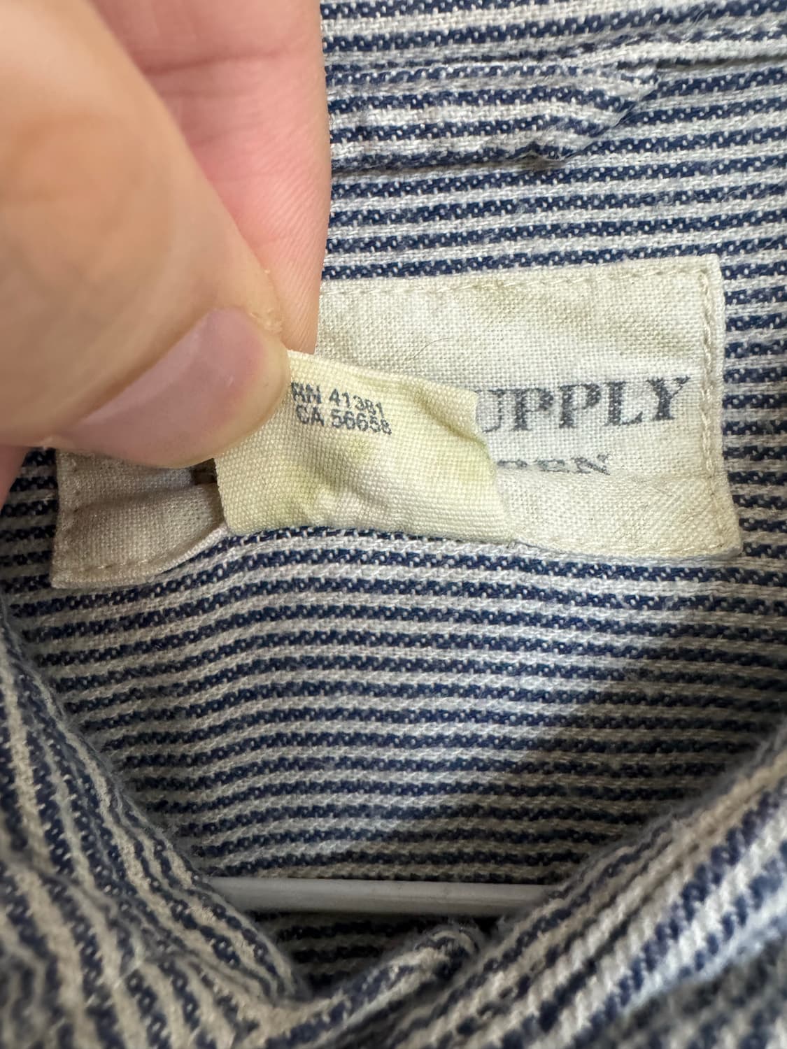 L 데님앤서플라이 폴로 랄프로렌 스트라이프 워크 셔츠 상품이미지3