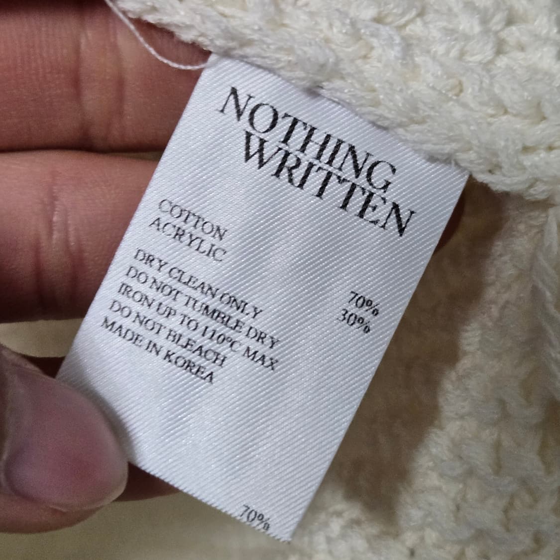 낫띵리튼 보니 숏 코튼 니트 / 여성 니트/ 여자 니트 상품이미지4