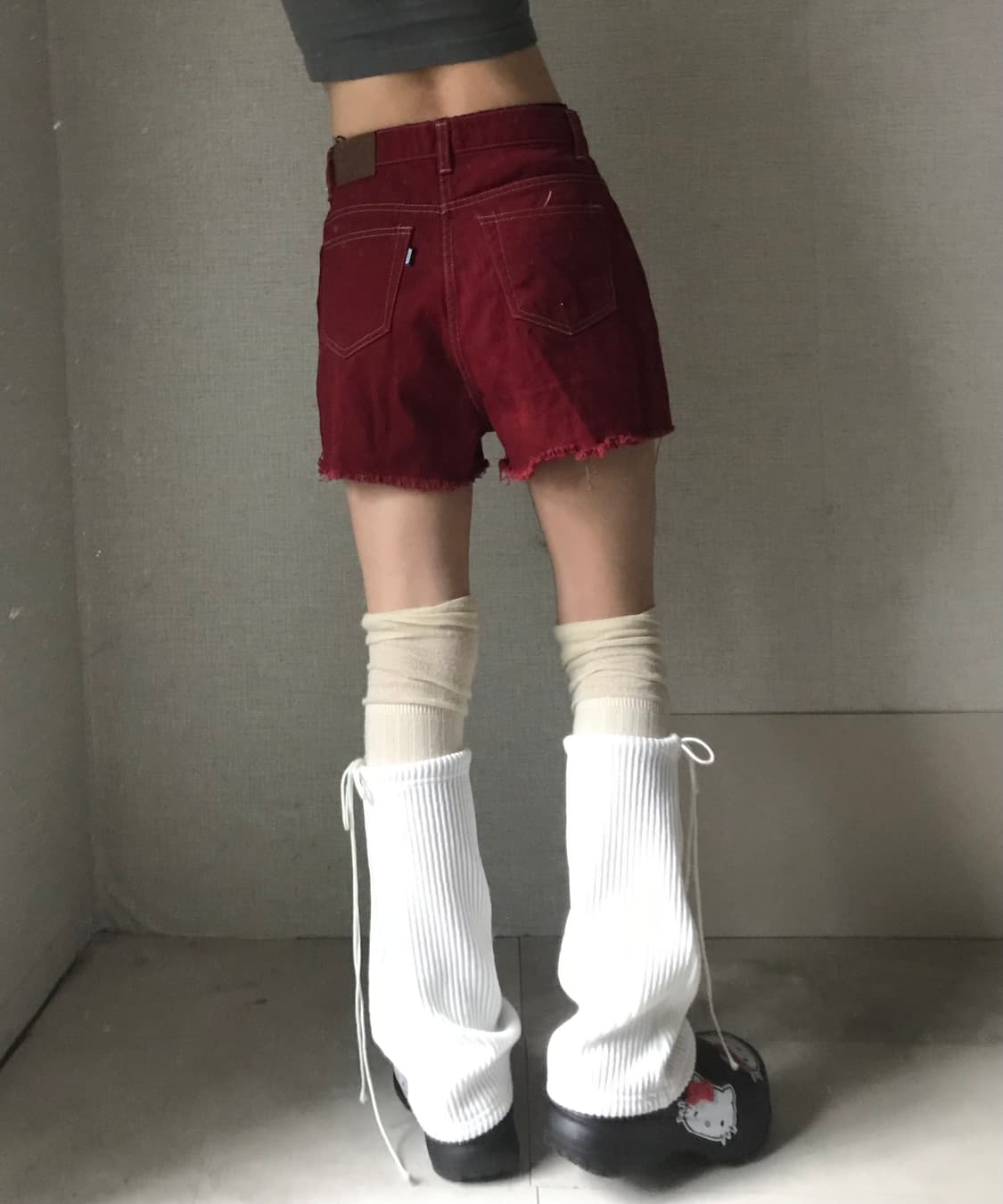 미스치프 레드 쇼츠 상품이미지4