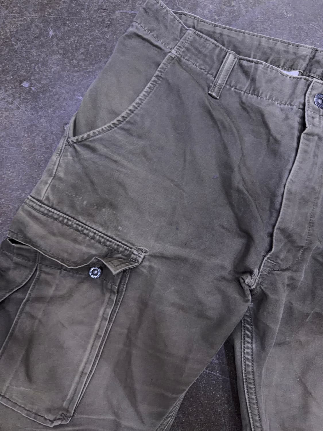 리바이스 511 스키니 슬림핏 빈티지 워싱 어드저스트 카고팬츠 36 상품이미지3